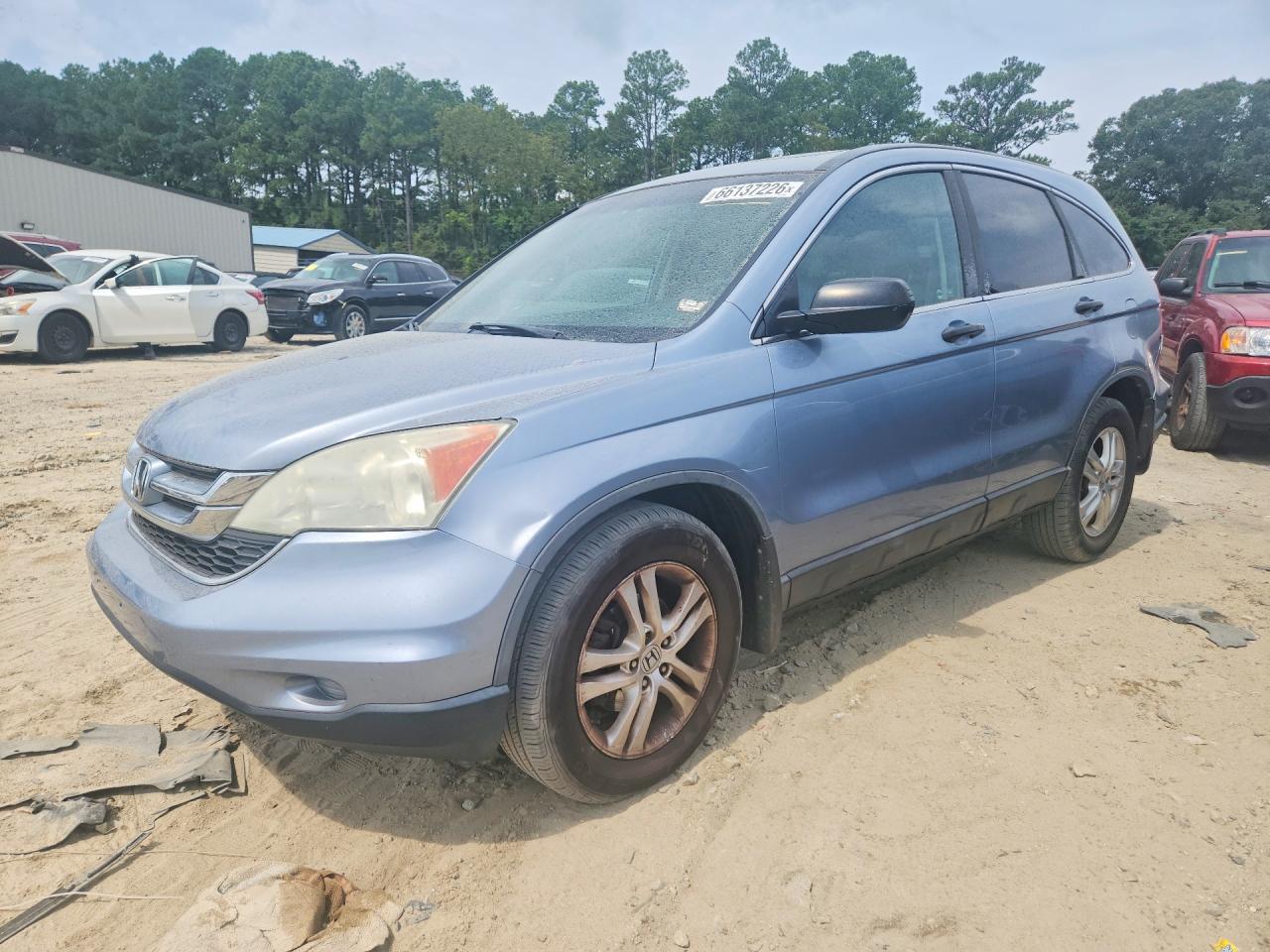 2010 Honda Cr-v Ex Blue vin: 5J6RE4H50AL039309