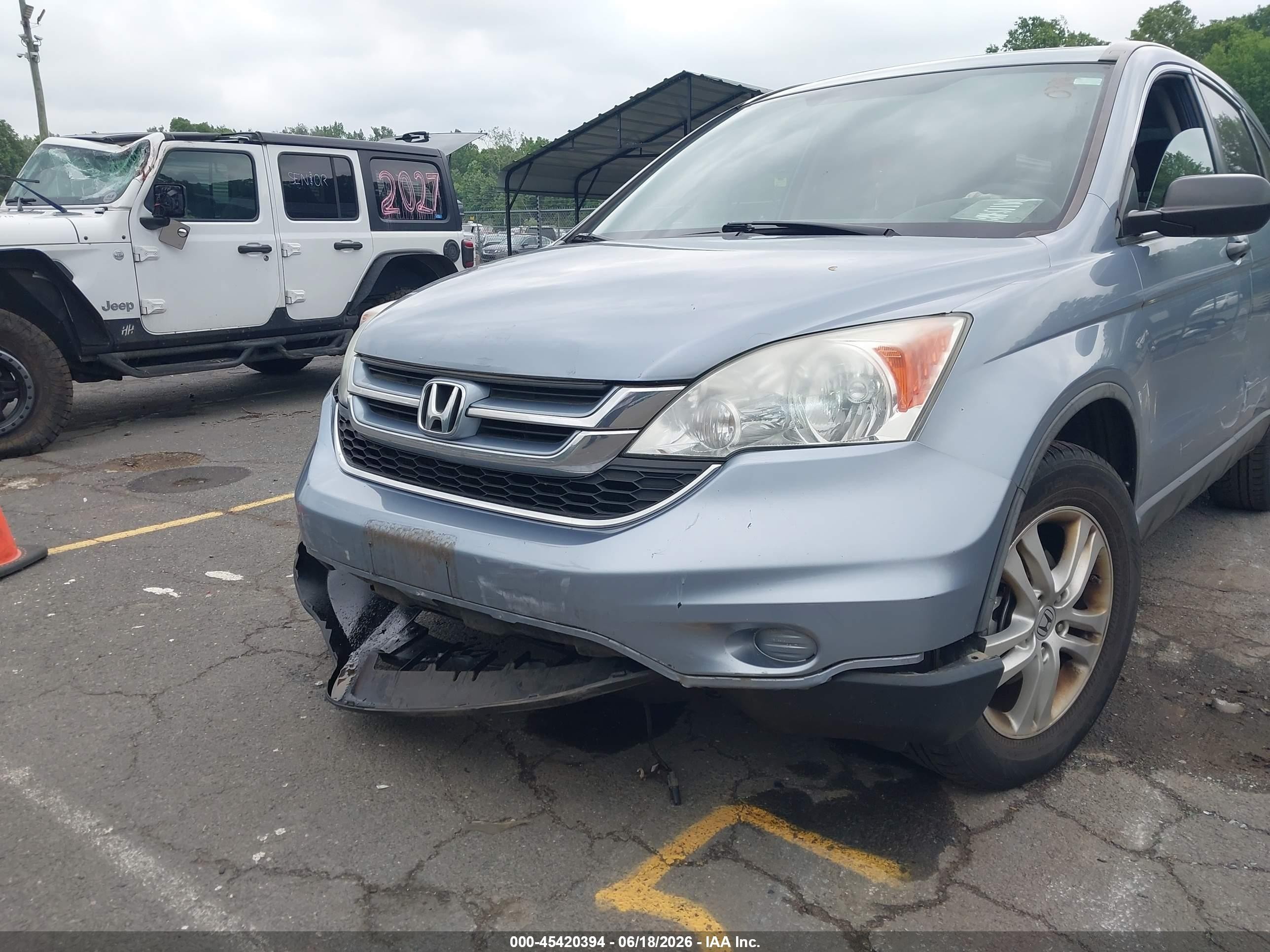 2010 Honda Cr-v Ex Blue vin: 5J6RE4H50AL047541