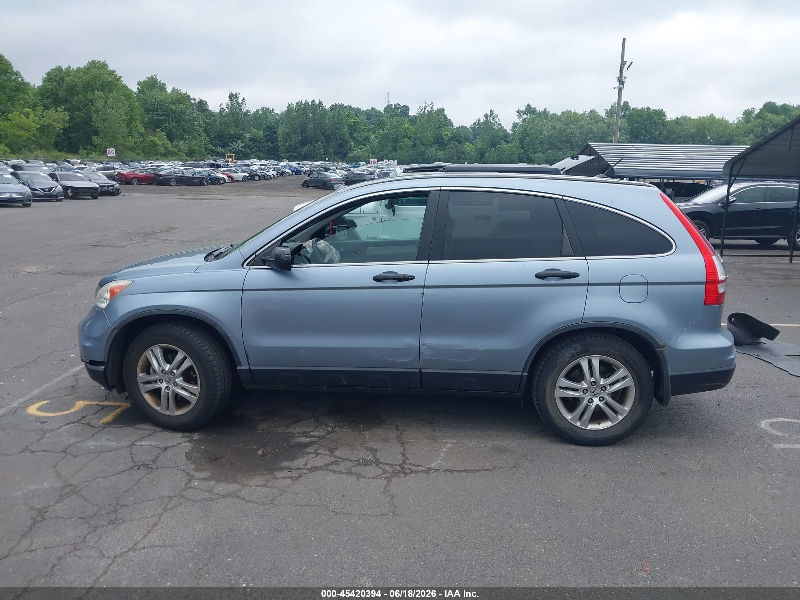 2010 Honda Cr-v Ex Blue vin: 5J6RE4H50AL047541