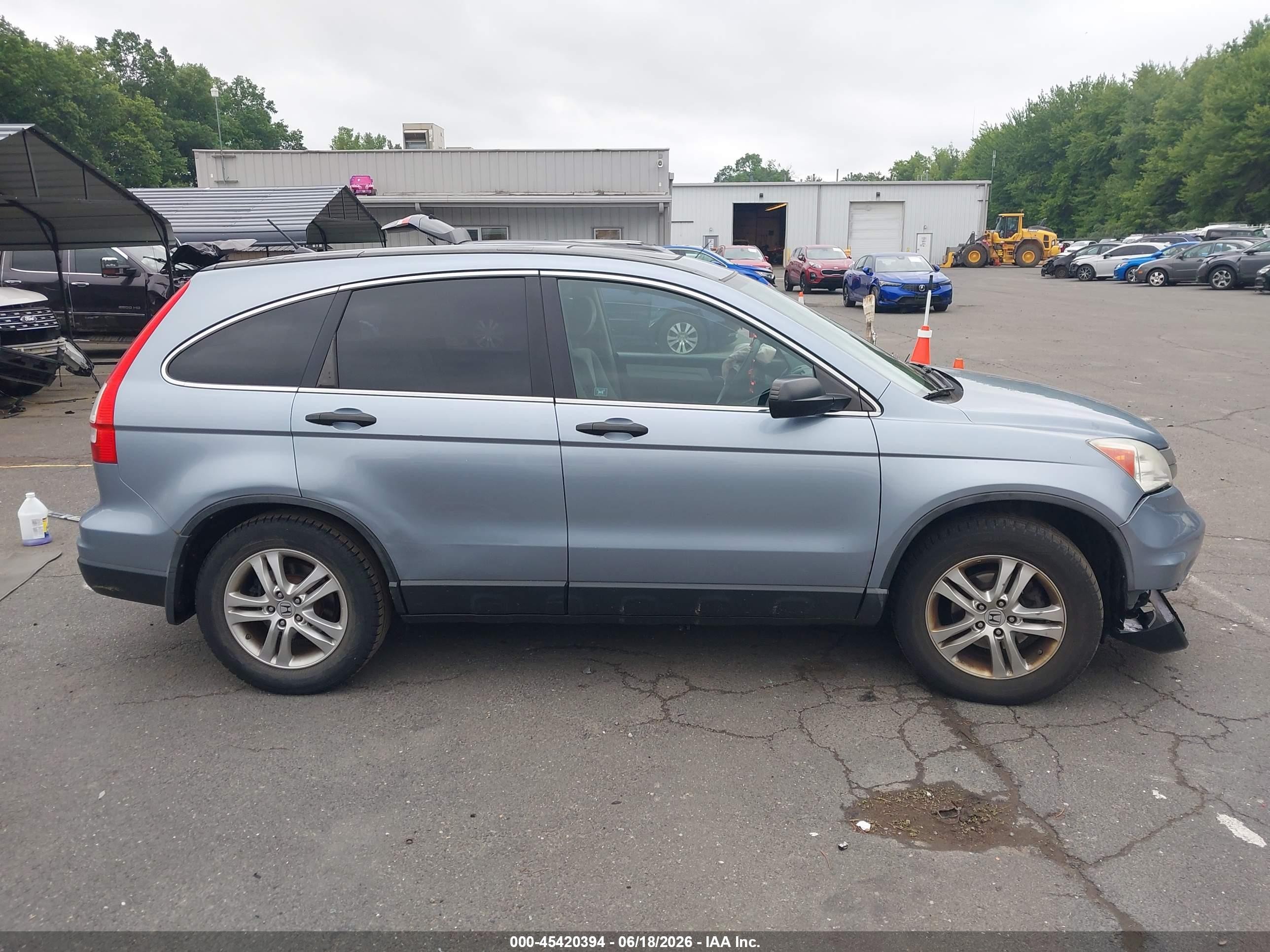 2010 Honda Cr-v Ex Blue vin: 5J6RE4H50AL047541