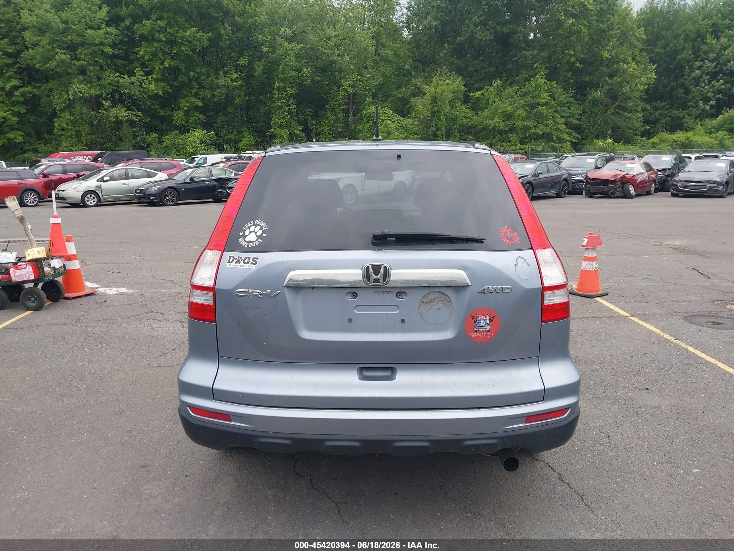 2010 Honda Cr-v Ex Blue vin: 5J6RE4H50AL047541