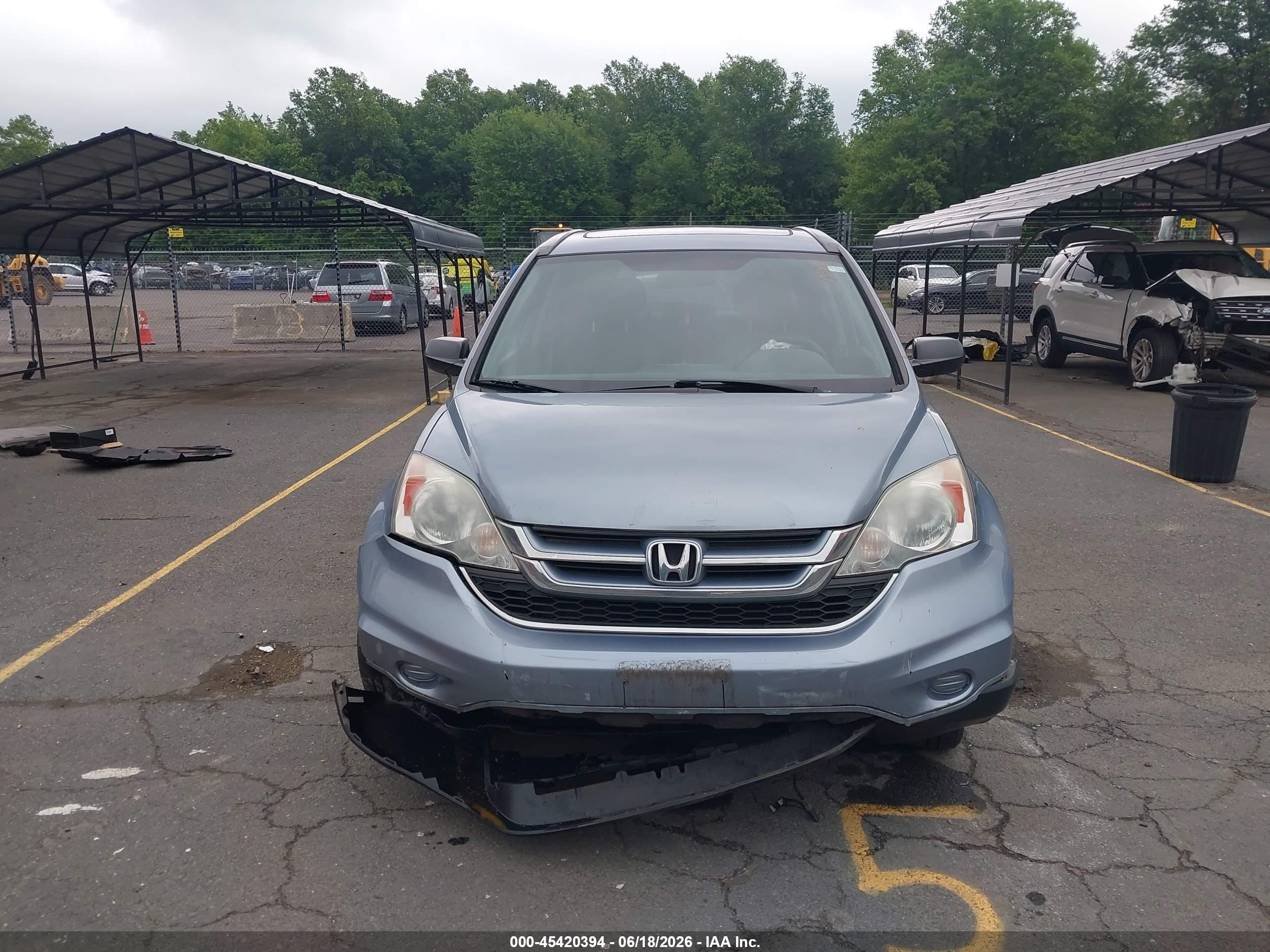 2010 Honda Cr-v Ex Blue vin: 5J6RE4H50AL047541