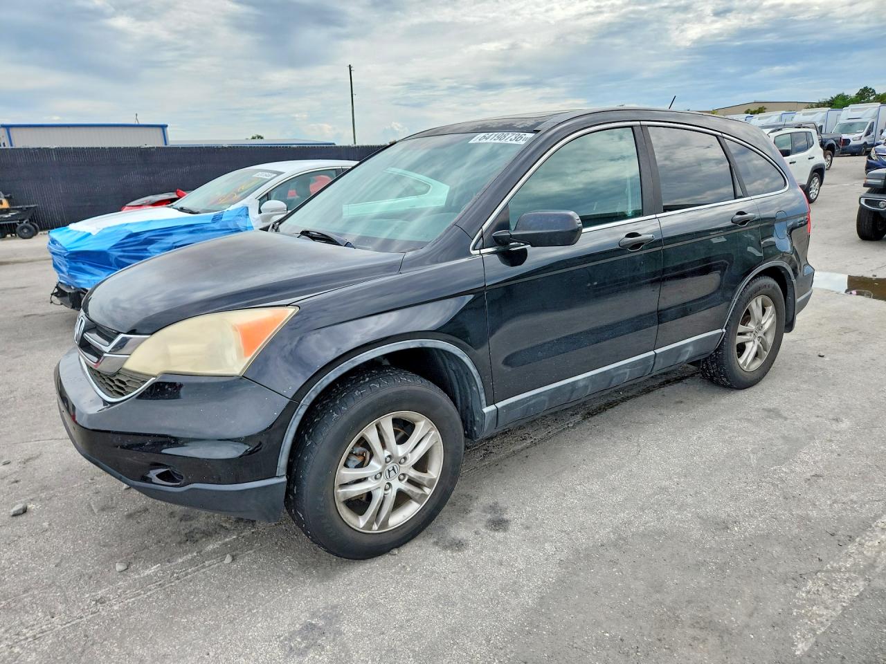 2010 Honda Cr-v Ex Black vin: 5J6RE4H50AL049922