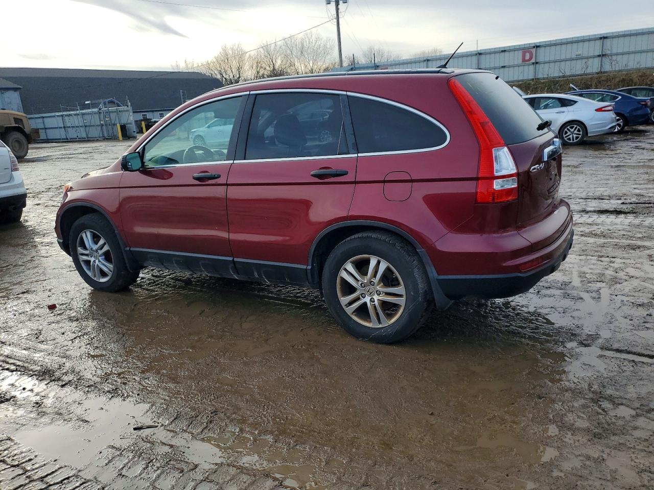 2010 Honda Cr-v Ex Maroon vin: 5J6RE4H50AL065151