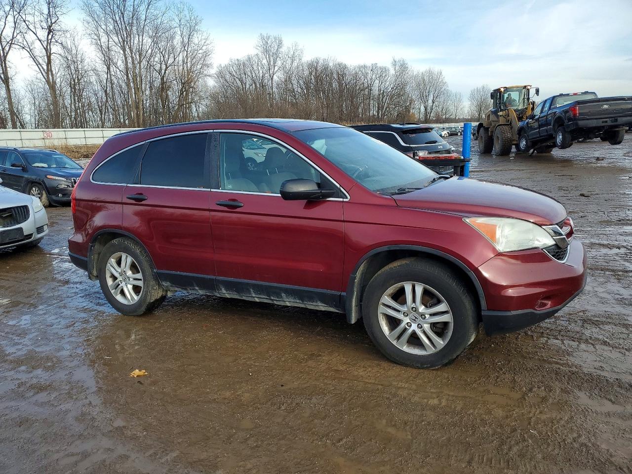 2010 Honda Cr-v Ex Maroon vin: 5J6RE4H50AL065151