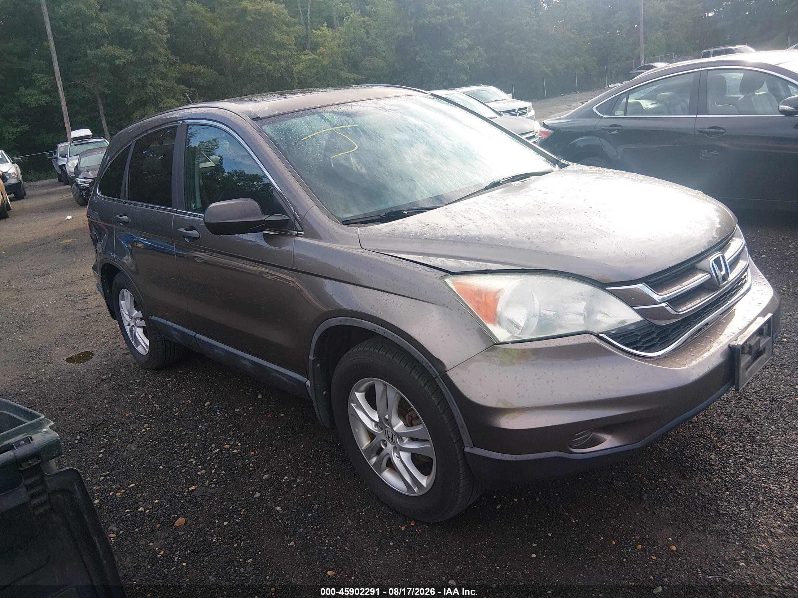 2010 Honda Cr-v Ex Gray vin: 5J6RE4H50AL074402