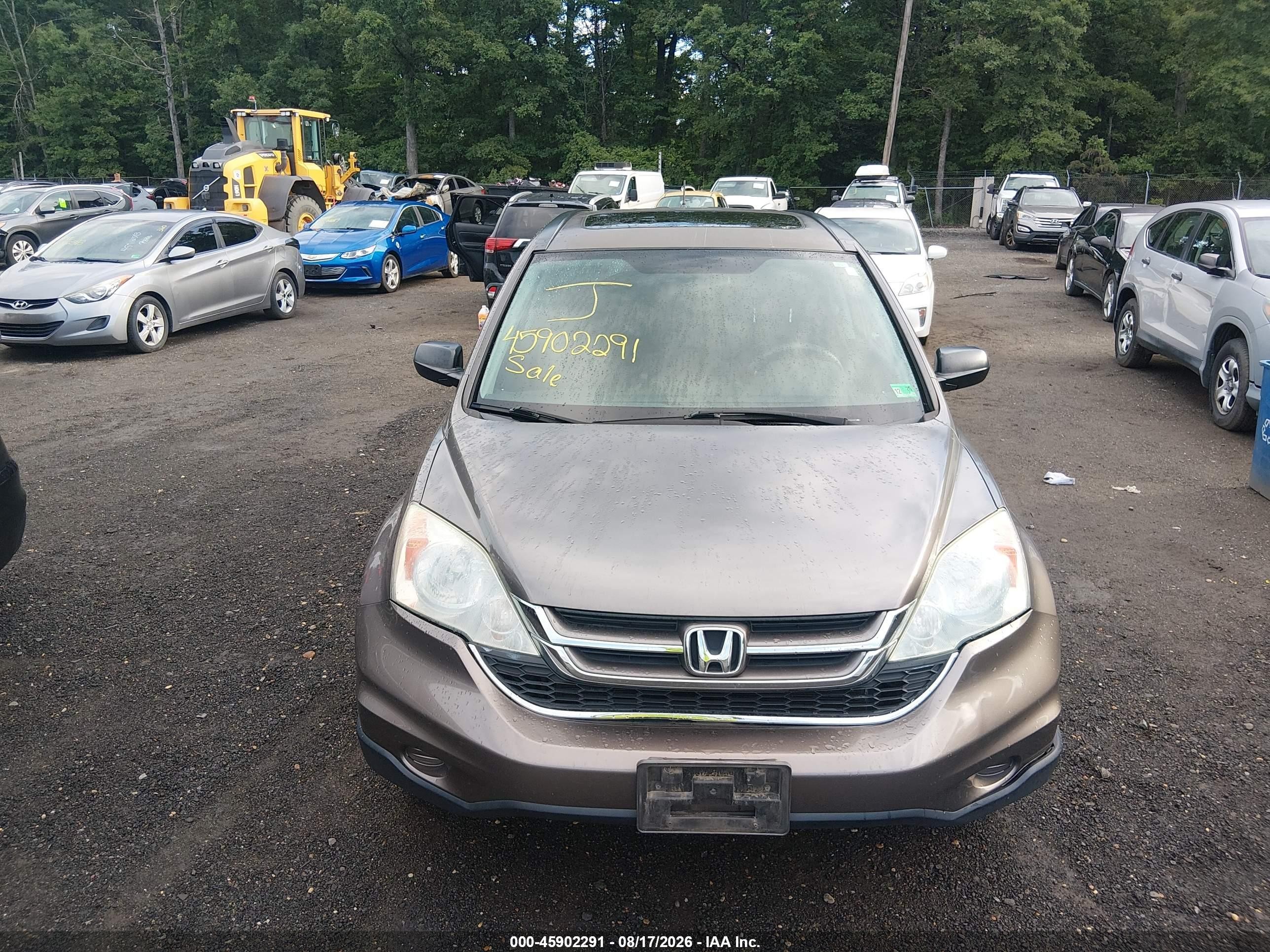 2010 Honda Cr-v Ex Gray vin: 5J6RE4H50AL074402