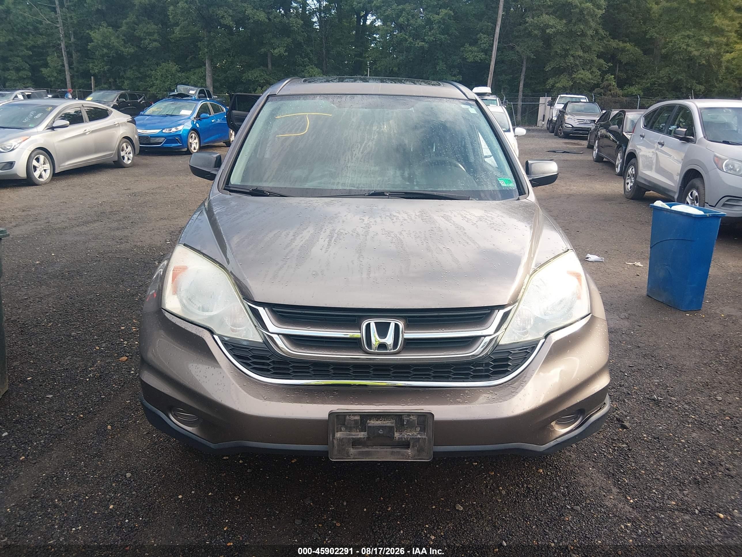 2010 Honda Cr-v Ex Gray vin: 5J6RE4H50AL074402