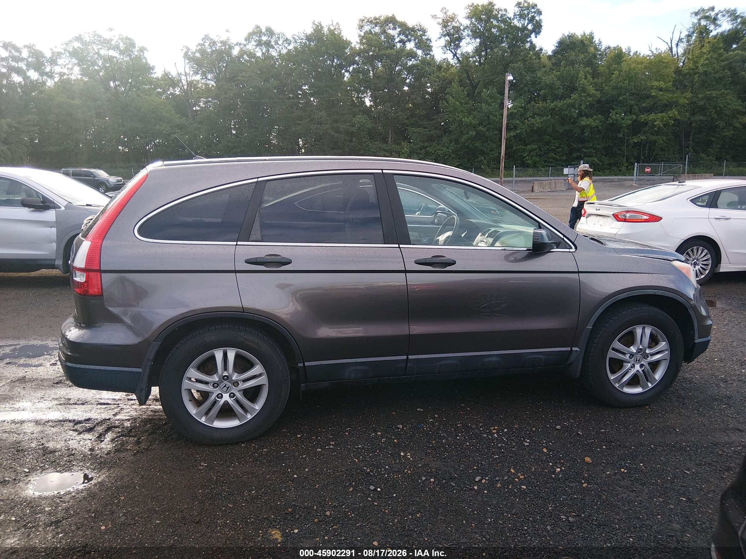 2010 Honda Cr-v Ex Gray vin: 5J6RE4H50AL074402