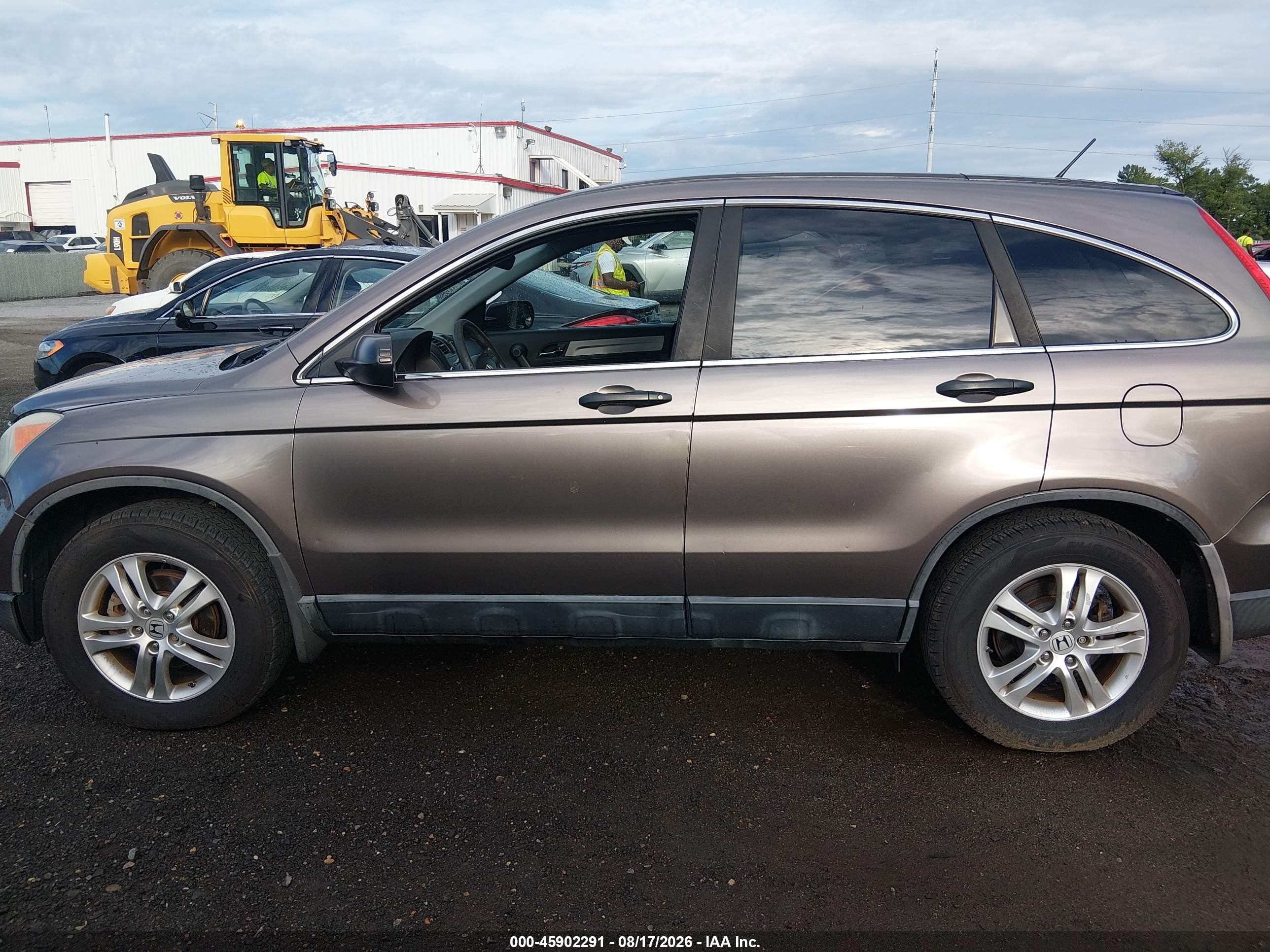 2010 Honda Cr-v Ex Gray vin: 5J6RE4H50AL074402
