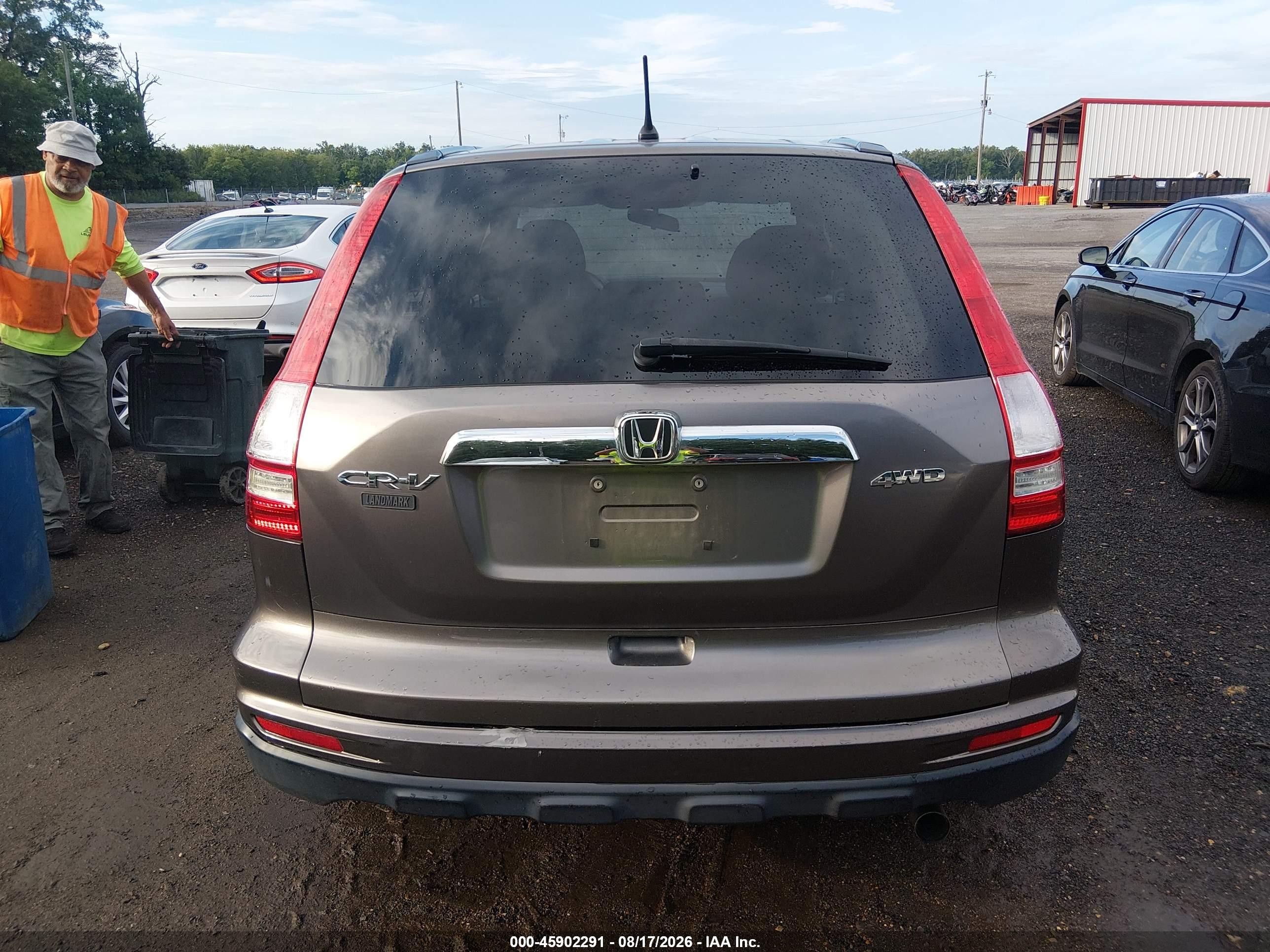 2010 Honda Cr-v Ex Gray vin: 5J6RE4H50AL074402