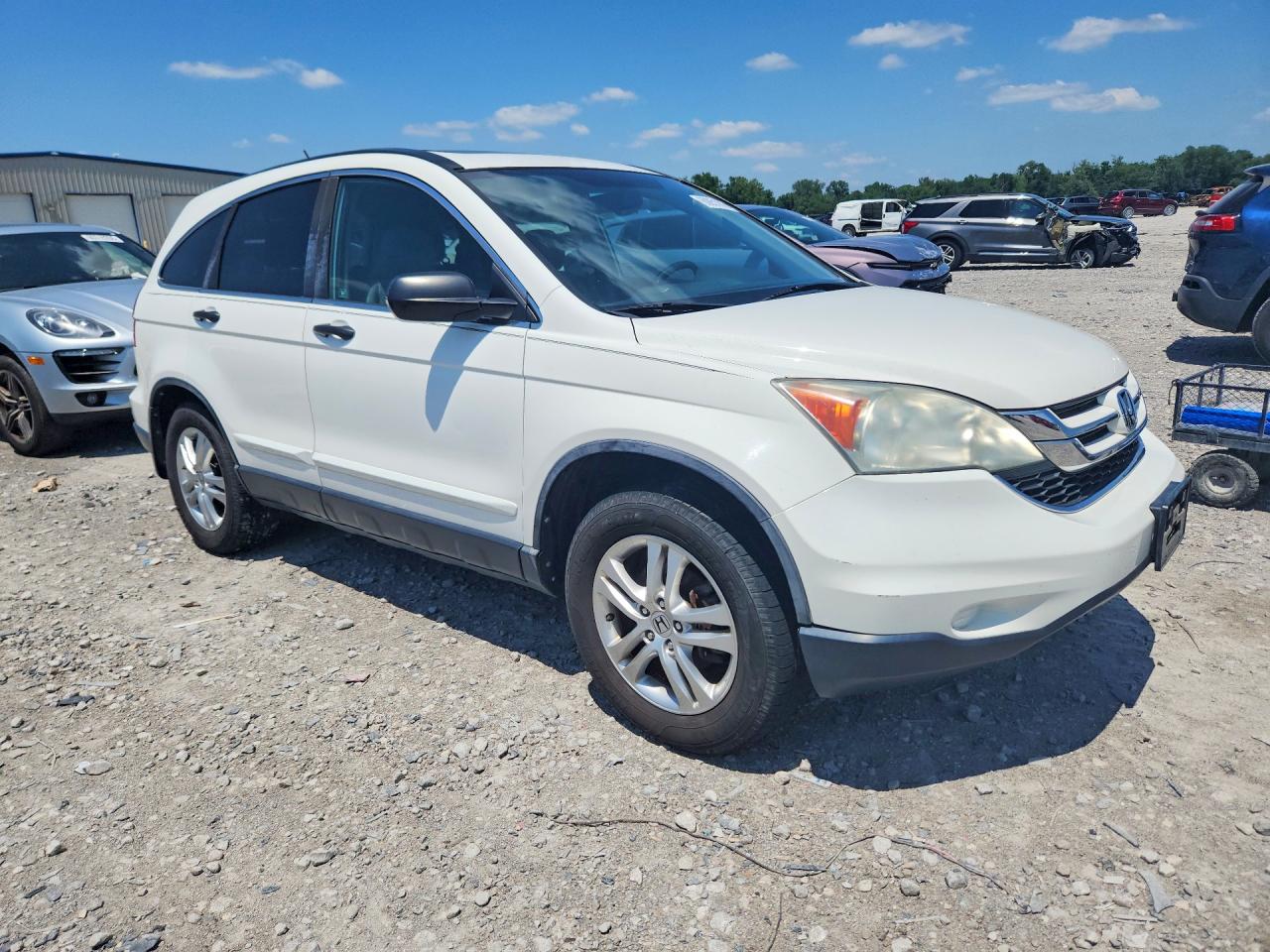 2010 Honda Cr-v Ex White vin: 5J6RE4H50AL094617