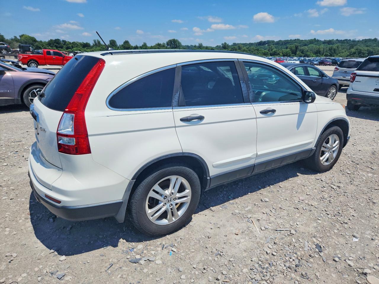 2010 Honda Cr-v Ex White vin: 5J6RE4H50AL094617