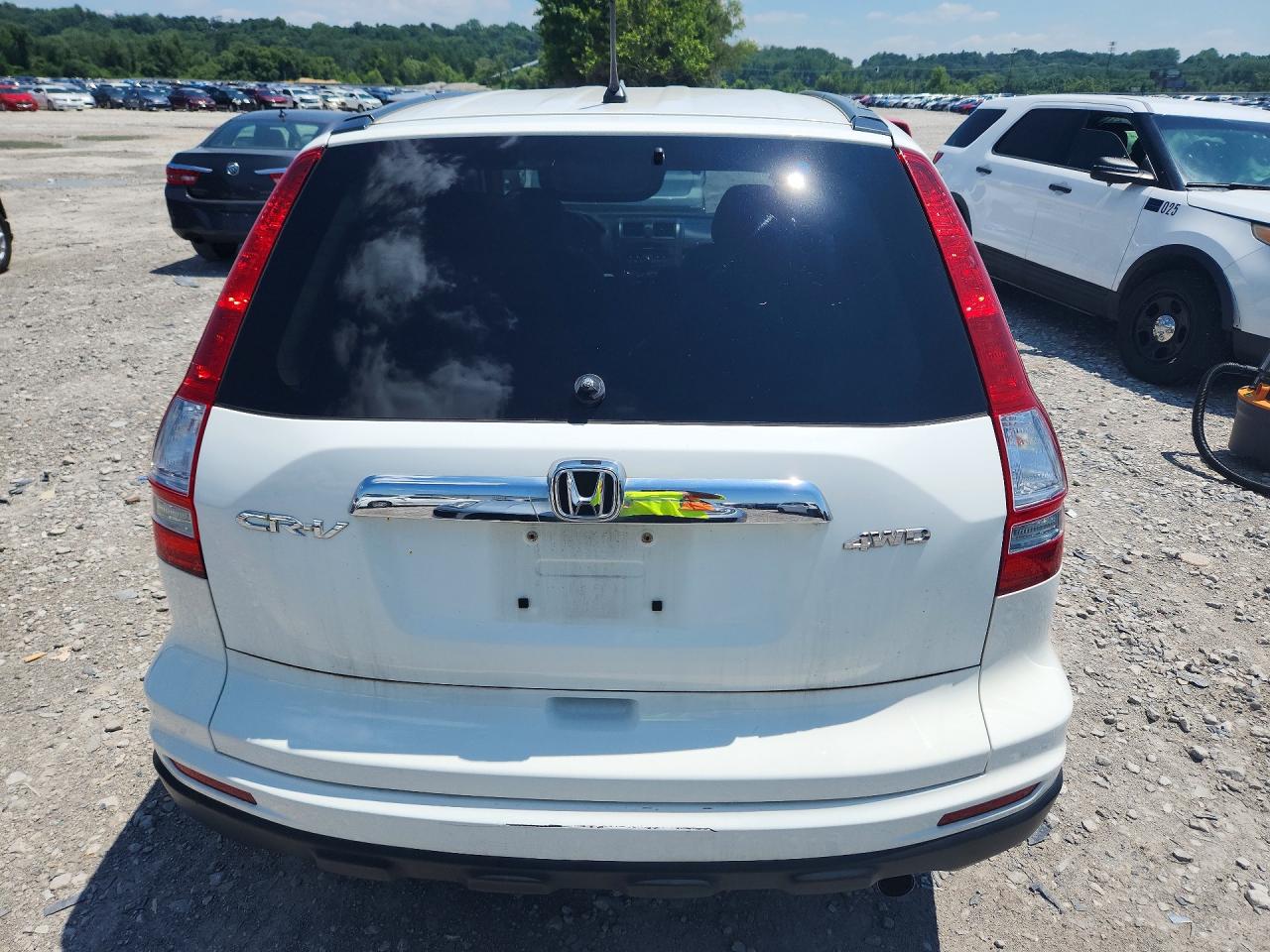 2010 Honda Cr-v Ex White vin: 5J6RE4H50AL094617