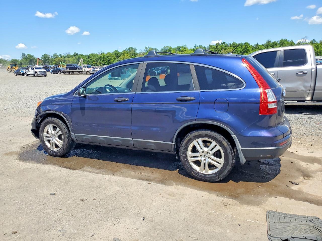 2011 Honda Cr-v Ex Blue vin: 5J6RE4H50BL004187