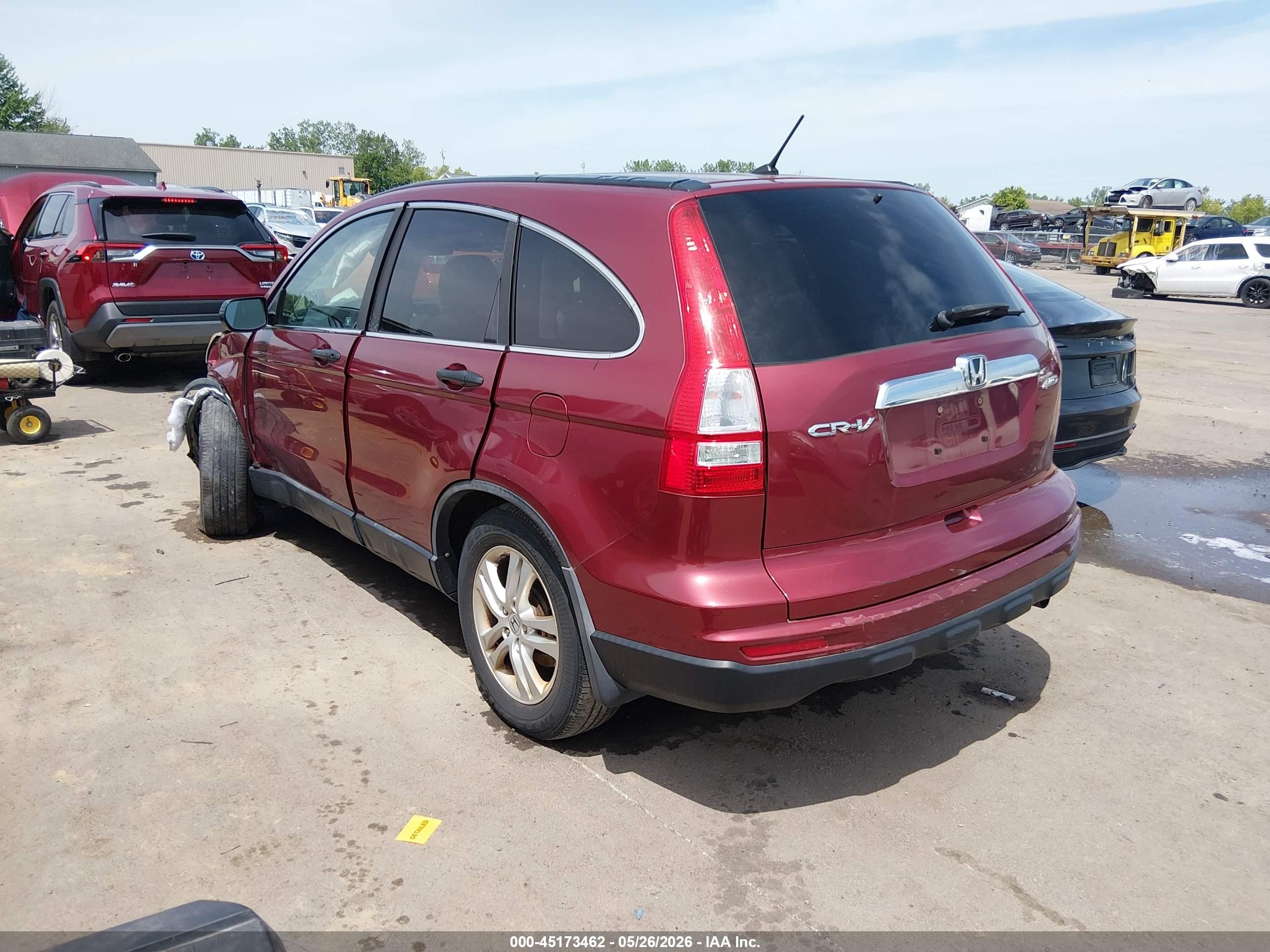 2011 Honda Cr-v Ex Red vin: 5J6RE4H50BL024164