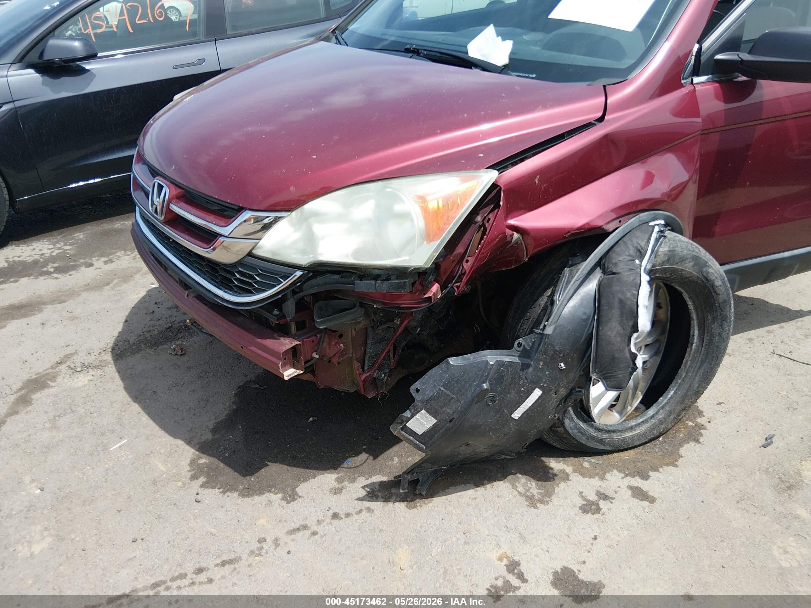 2011 Honda Cr-v Ex Red vin: 5J6RE4H50BL024164