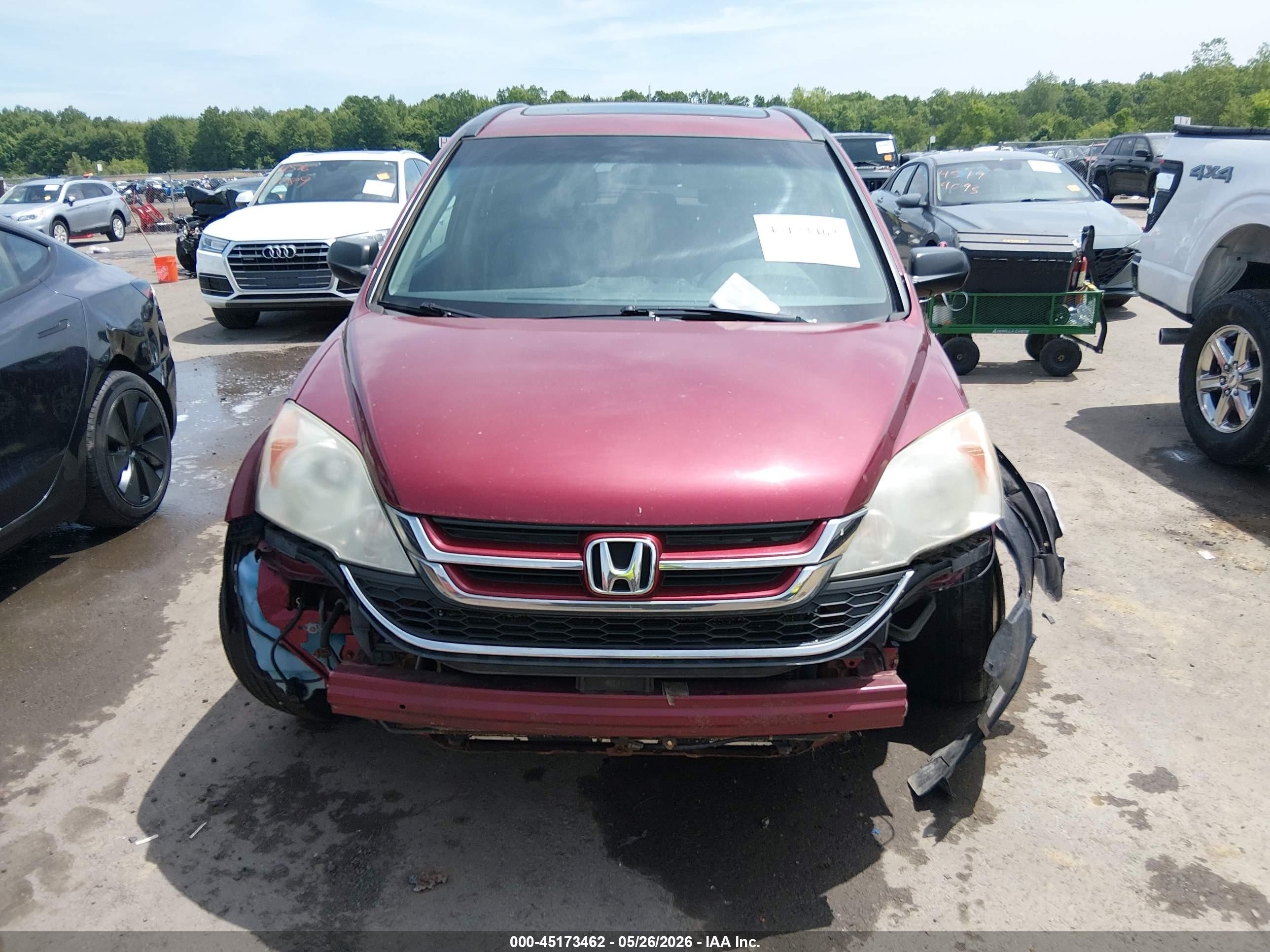 2011 Honda Cr-v Ex Red vin: 5J6RE4H50BL024164