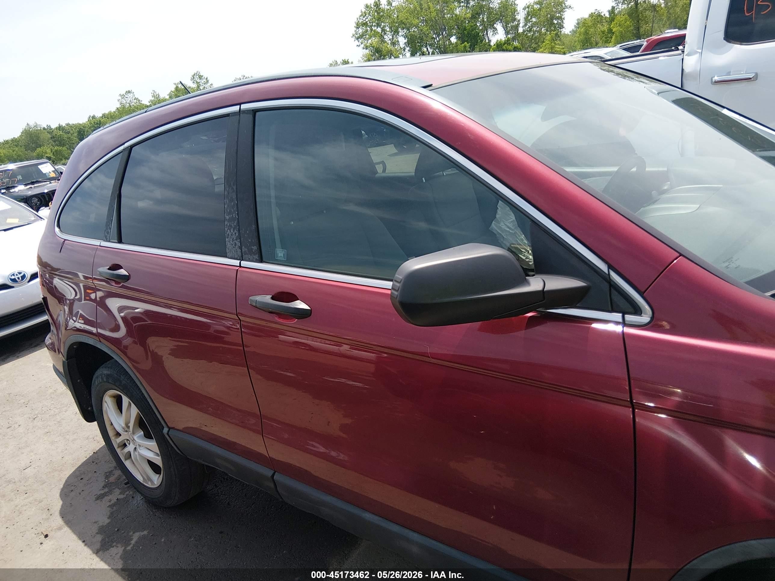 2011 Honda Cr-v Ex Red vin: 5J6RE4H50BL024164