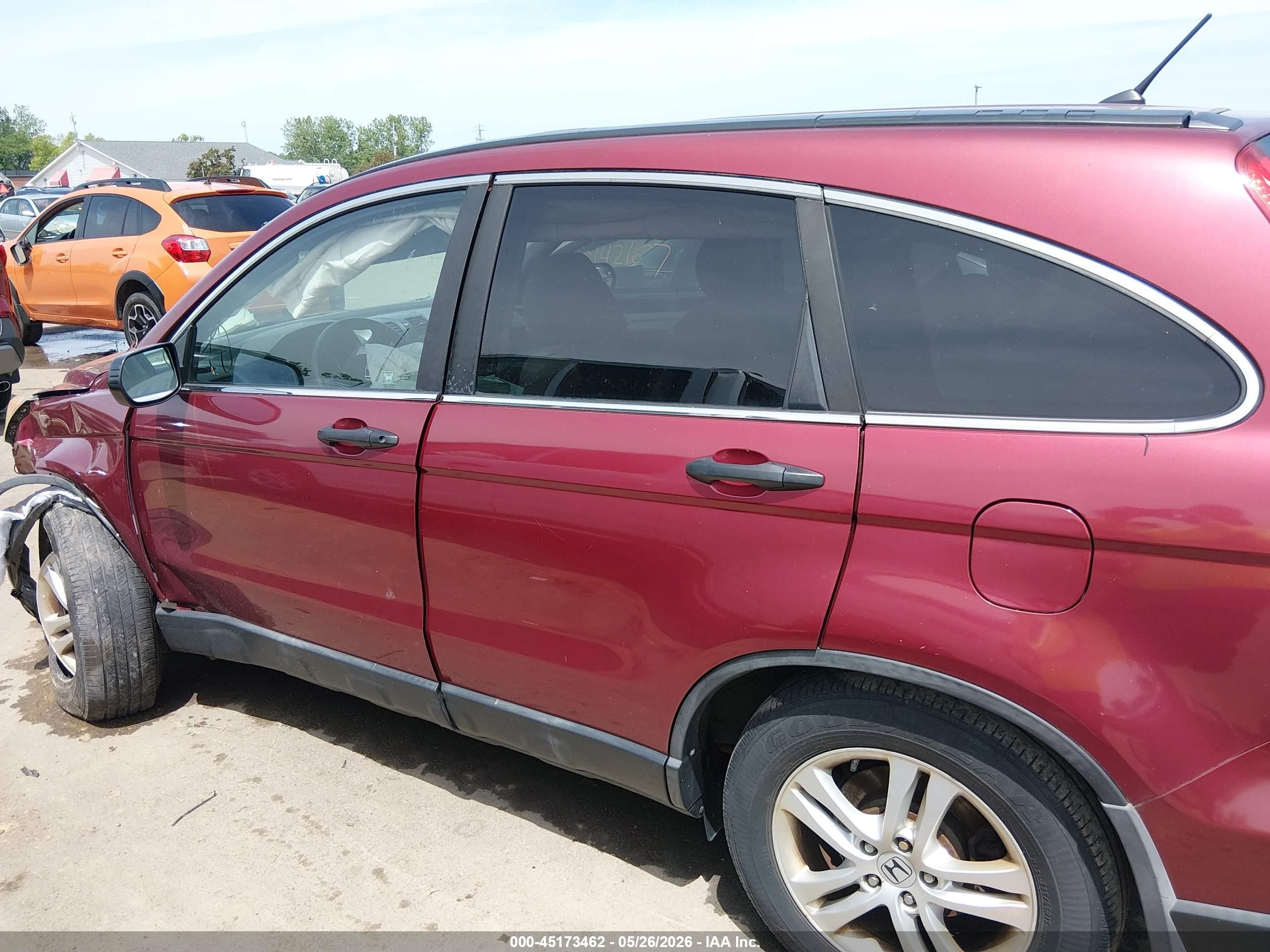 2011 Honda Cr-v Ex Red vin: 5J6RE4H50BL024164