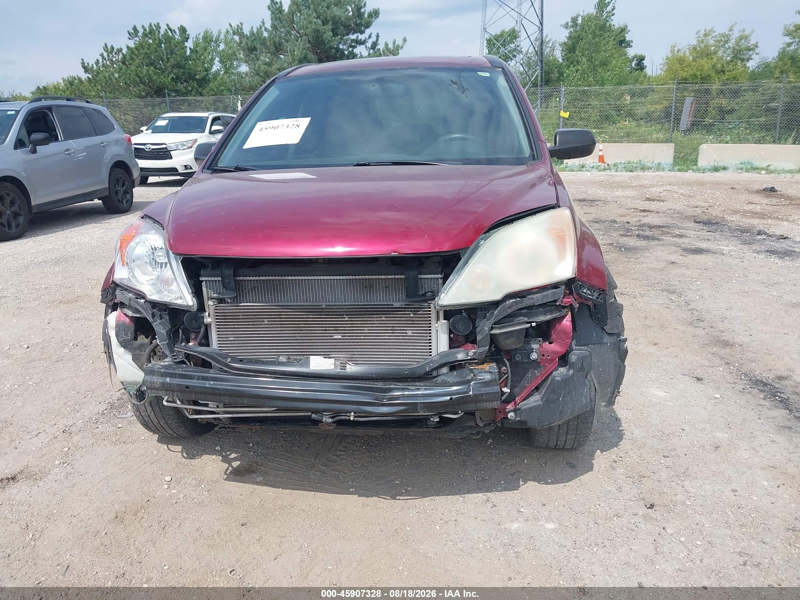 2011 Honda Cr-v Ex Красный vin: 5J6RE4H50BL035293