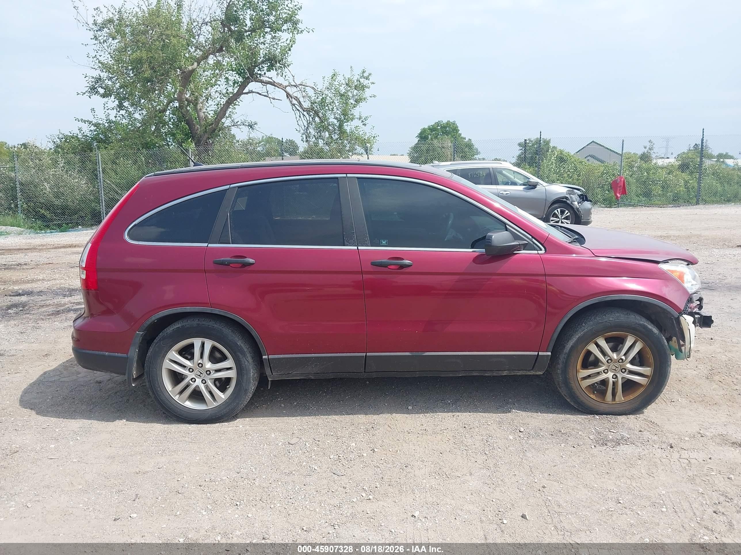 2011 Honda Cr-v Ex Красный vin: 5J6RE4H50BL035293