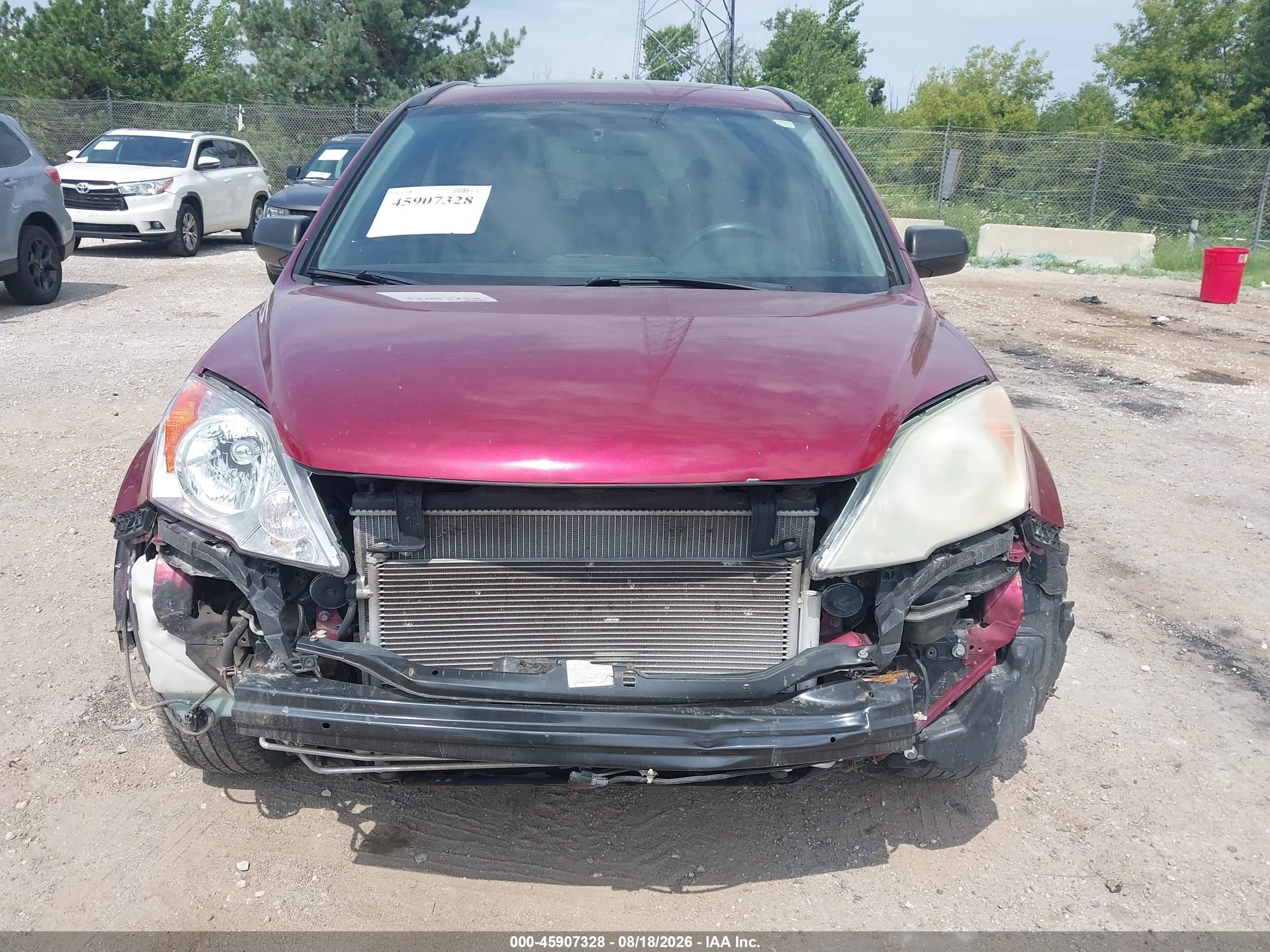 2011 Honda Cr-v Ex Красный vin: 5J6RE4H50BL035293