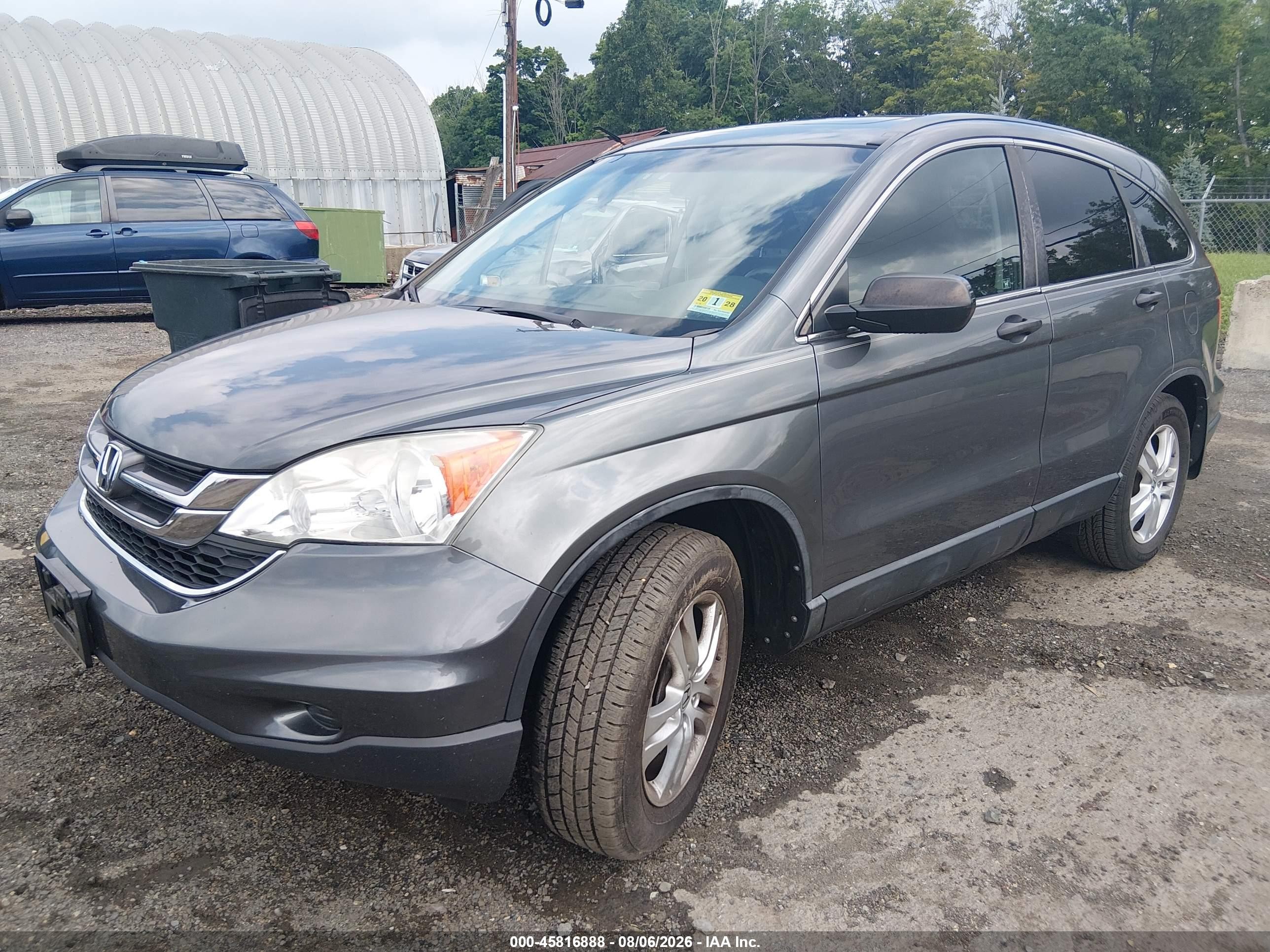 2011 Honda Cr-v Ex Gray vin: 5J6RE4H50BL039943