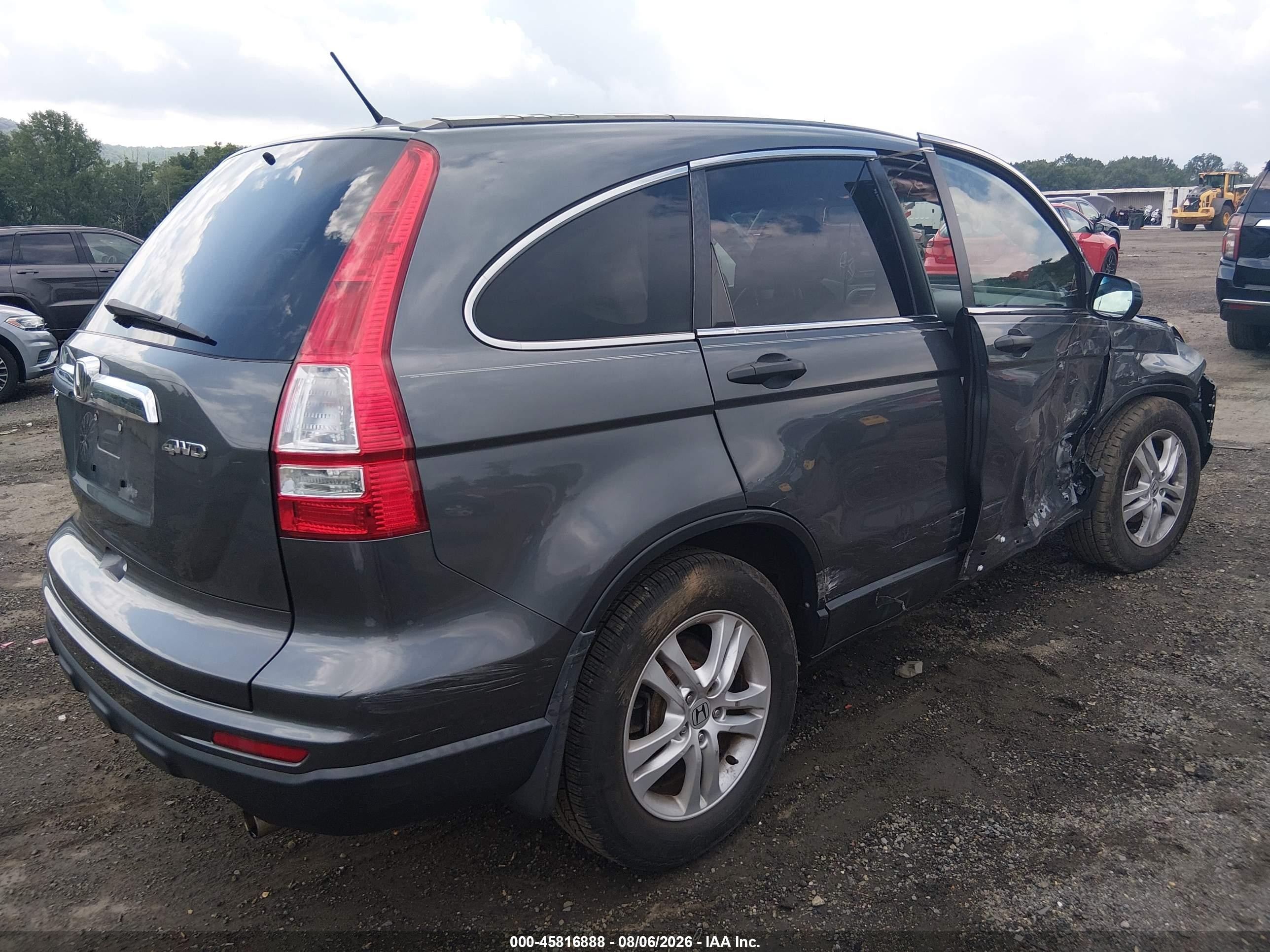 2011 Honda Cr-v Ex Gray vin: 5J6RE4H50BL039943