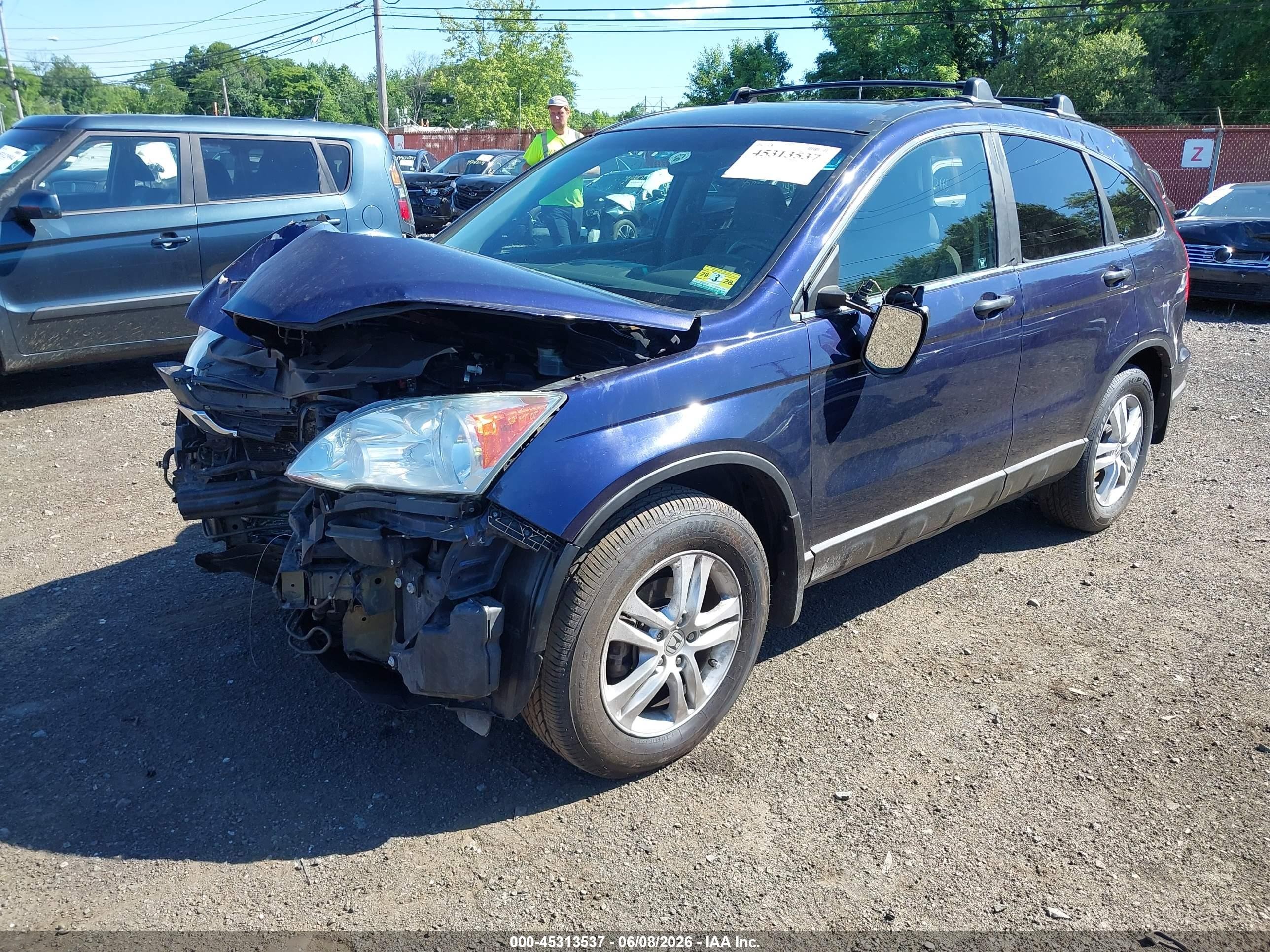 2011 Honda Cr-v Ex Dark Blue vin: 5J6RE4H50BL053244