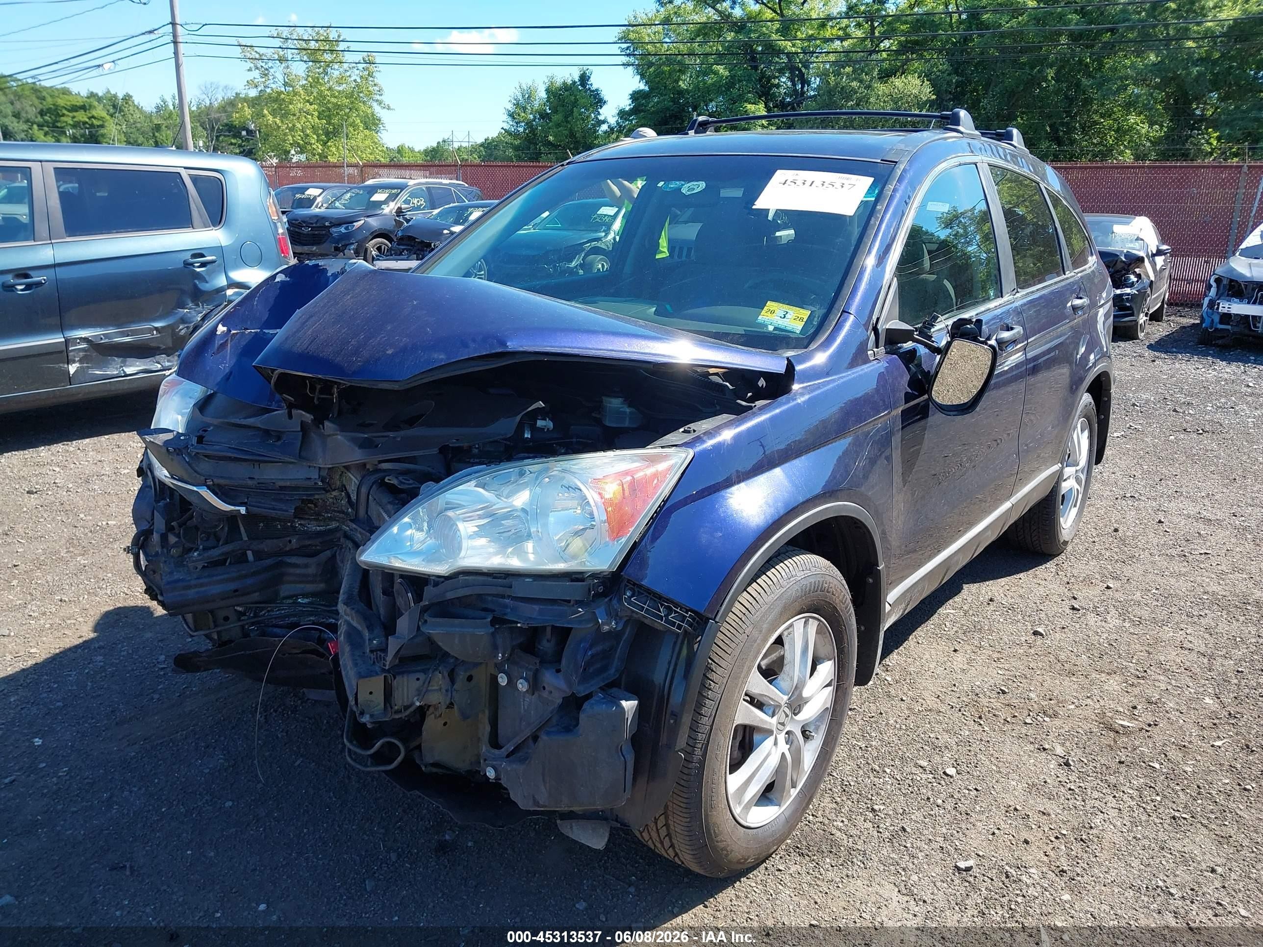 2011 Honda Cr-v Ex Dark Blue vin: 5J6RE4H50BL053244