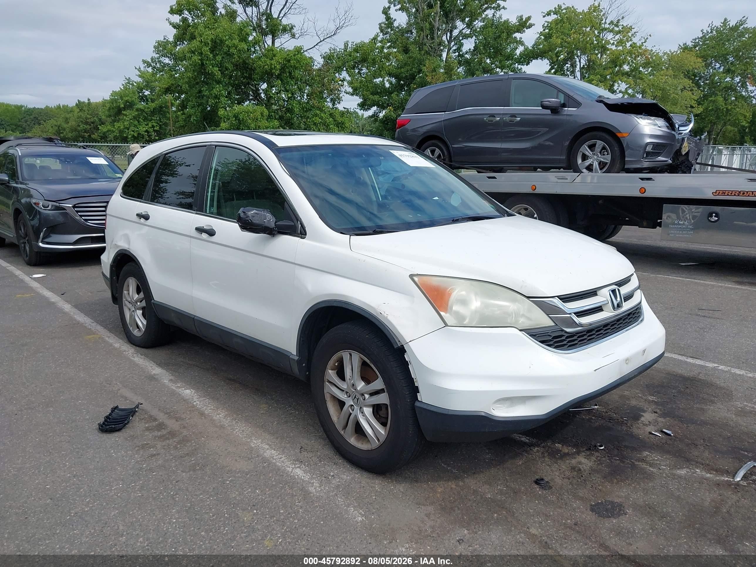 2011 Honda Cr-v Ex White vin: 5J6RE4H50BL072893