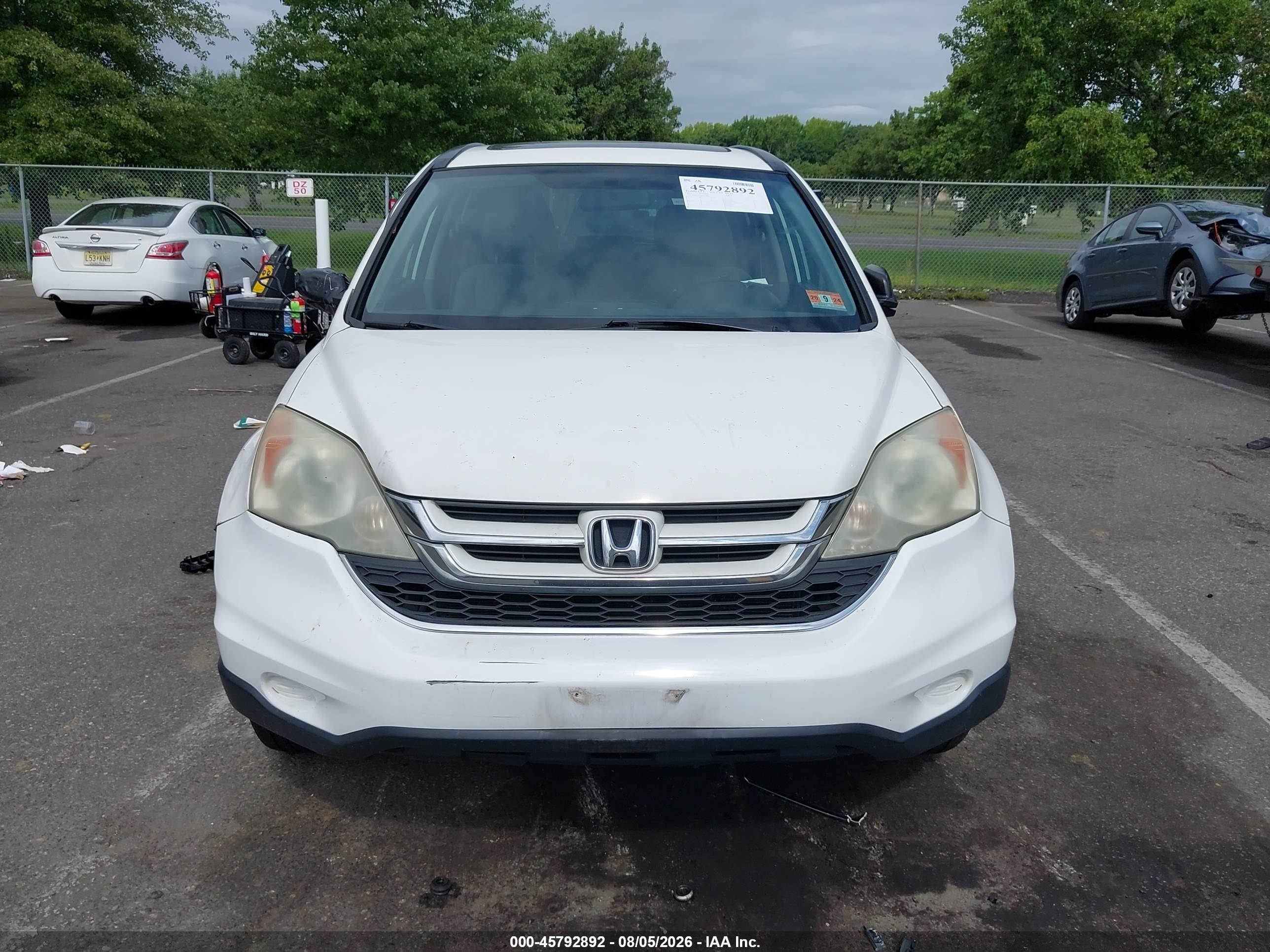 2011 Honda Cr-v Ex White vin: 5J6RE4H50BL072893