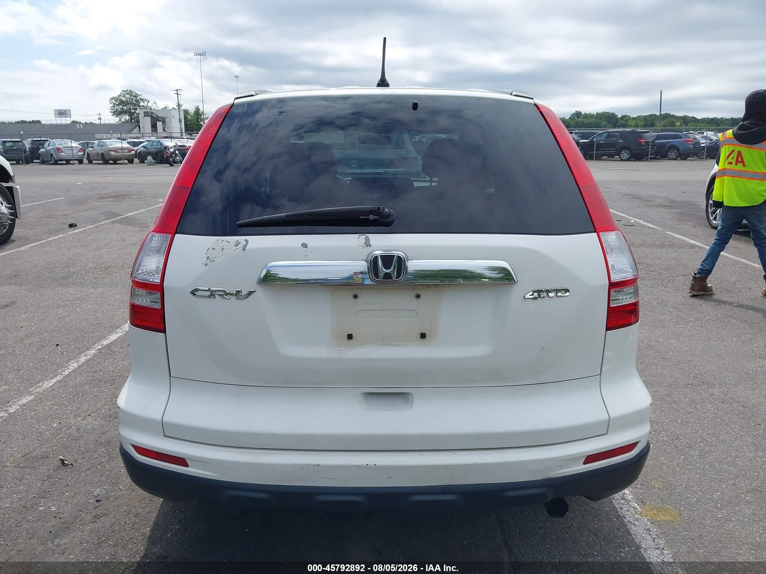 2011 Honda Cr-v Ex White vin: 5J6RE4H50BL072893