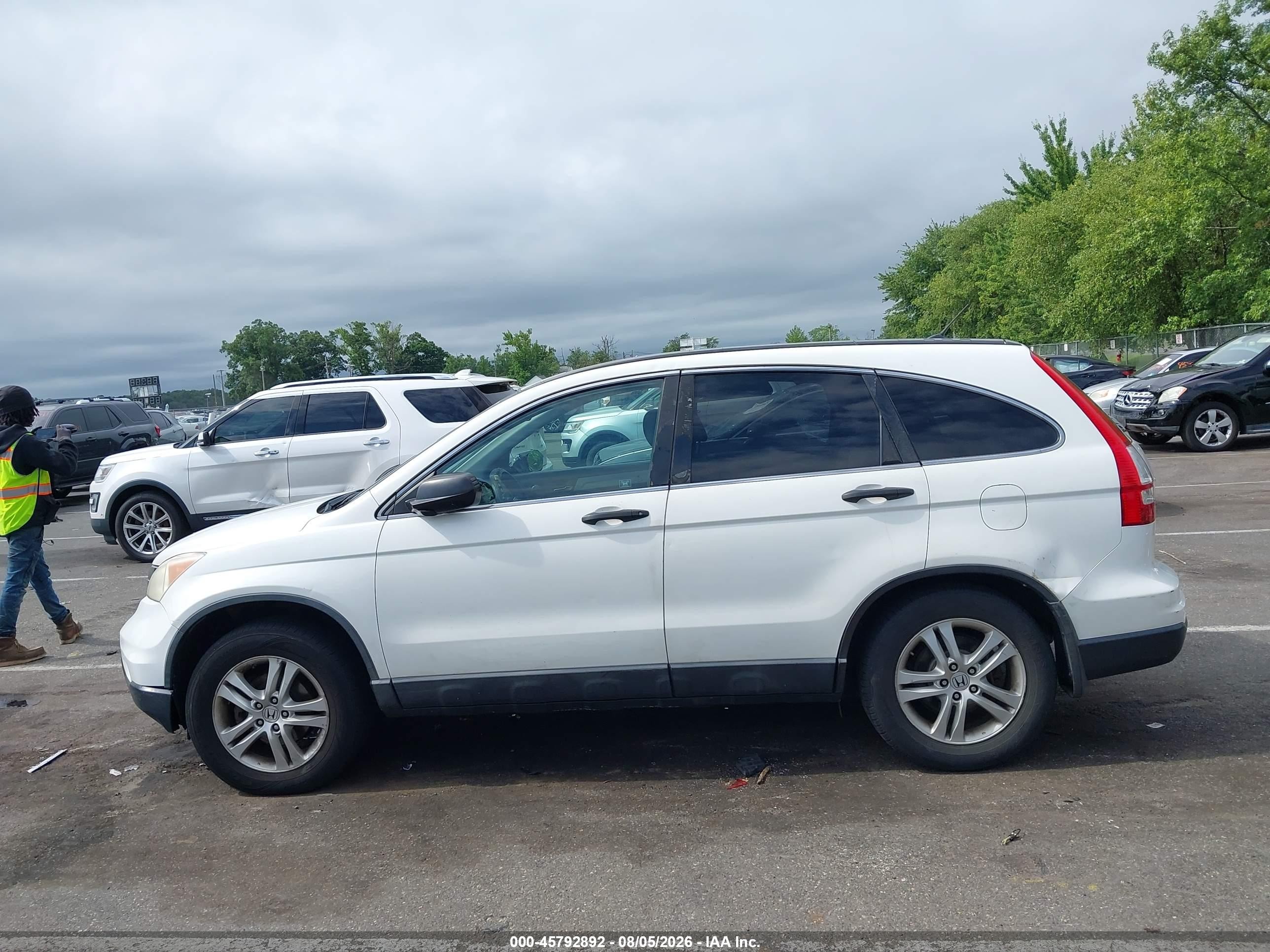 2011 Honda Cr-v Ex White vin: 5J6RE4H50BL072893