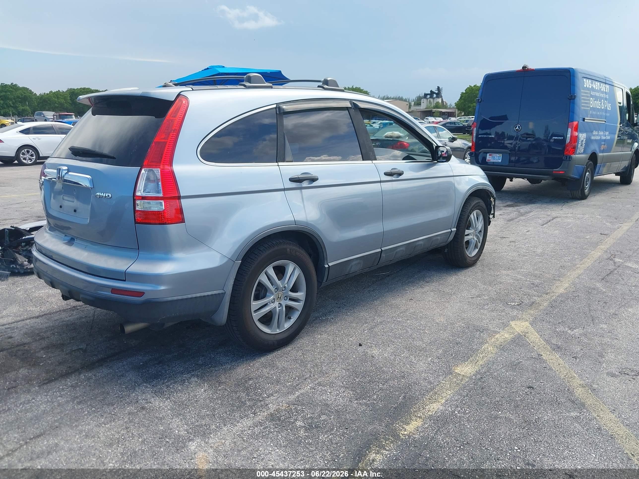 2010 Honda Cr-v Ex Серебряный vin: 5J6RE4H51AL057026