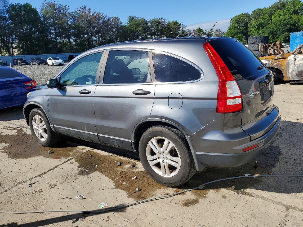 2010 Honda Cr-v Ex Silver vin: 5J6RE4H51AL059780