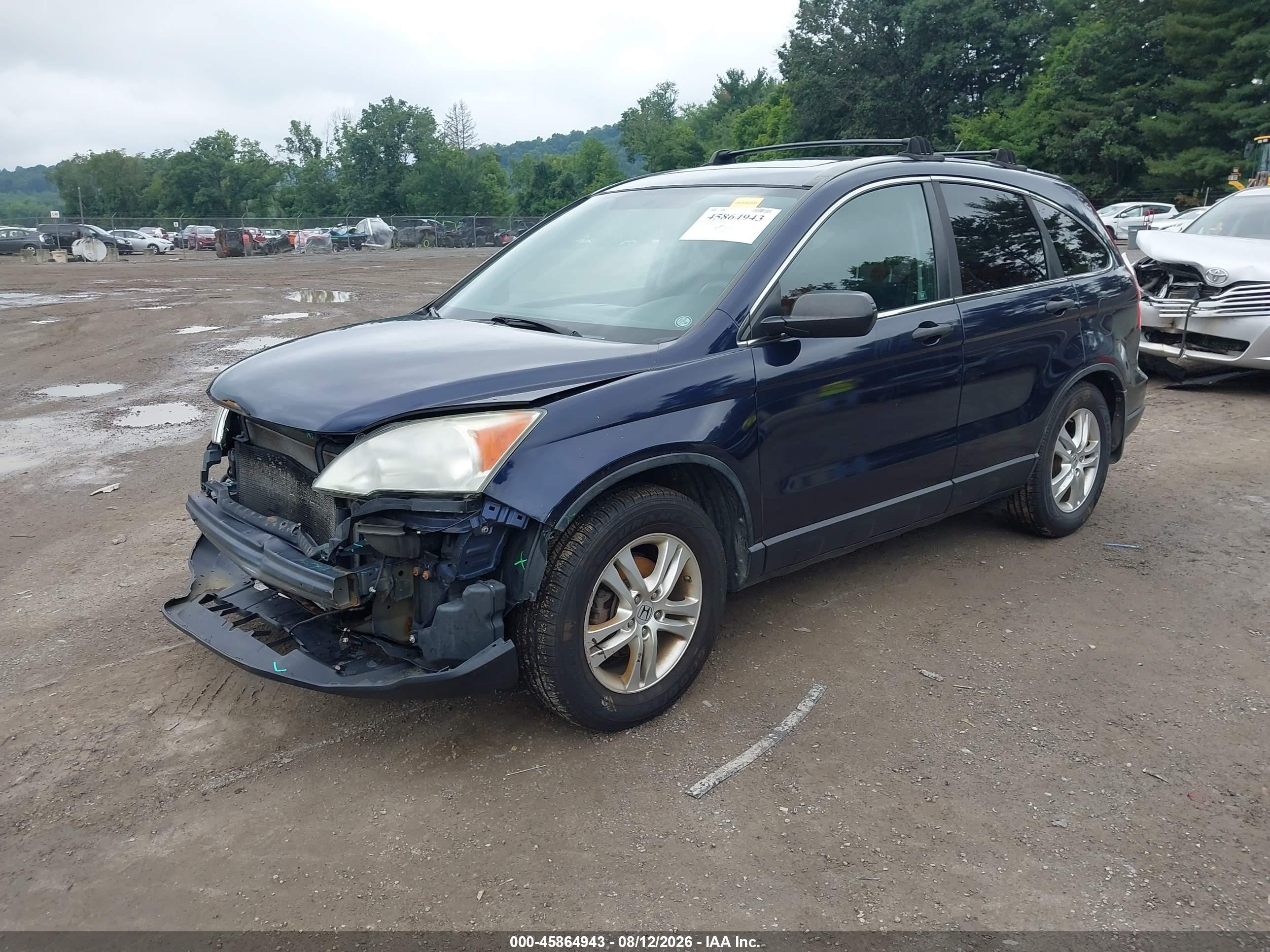 2010 Honda Cr-v Ex Blue vin: 5J6RE4H51AL067779
