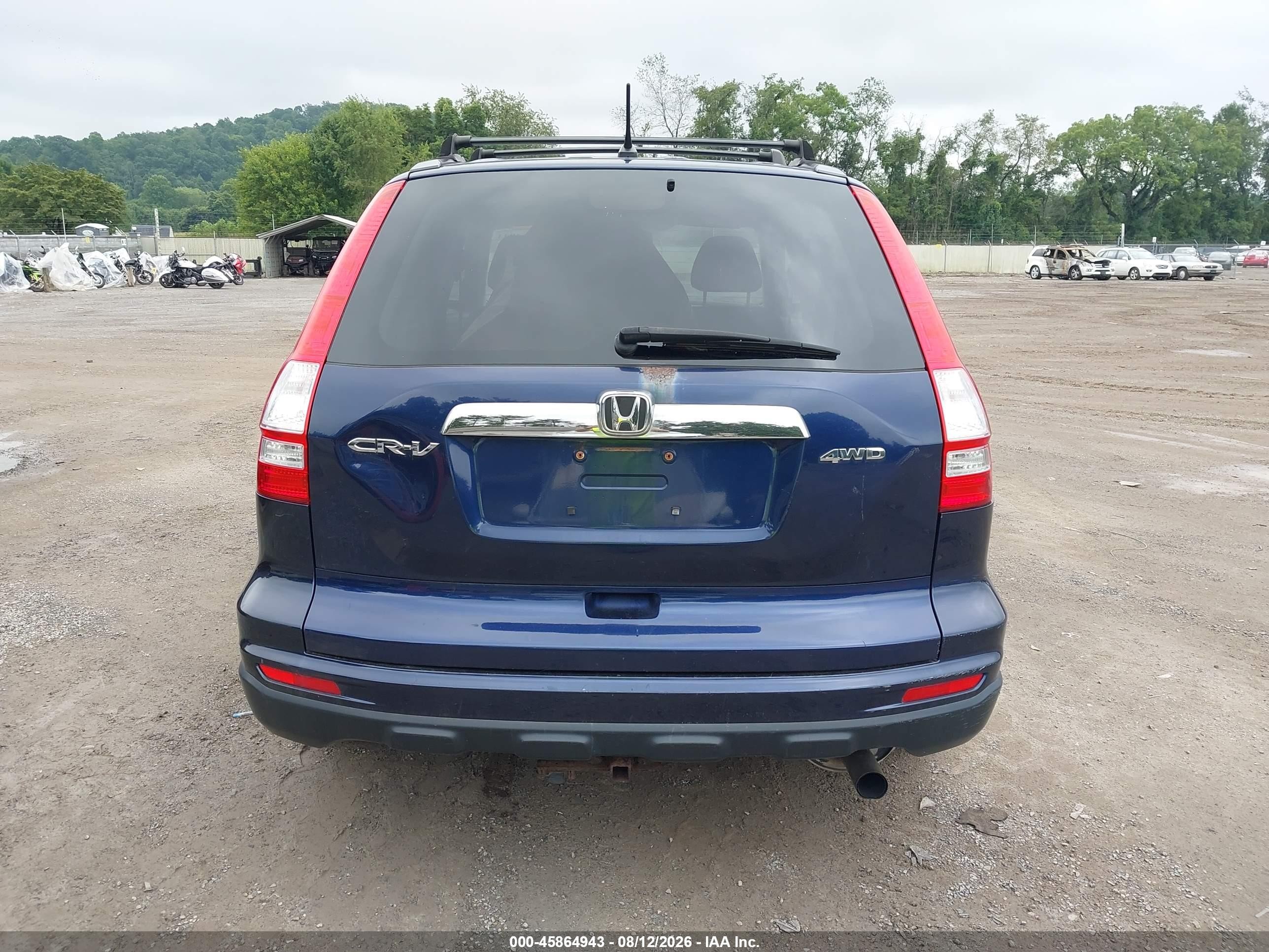 2010 Honda Cr-v Ex Blue vin: 5J6RE4H51AL067779