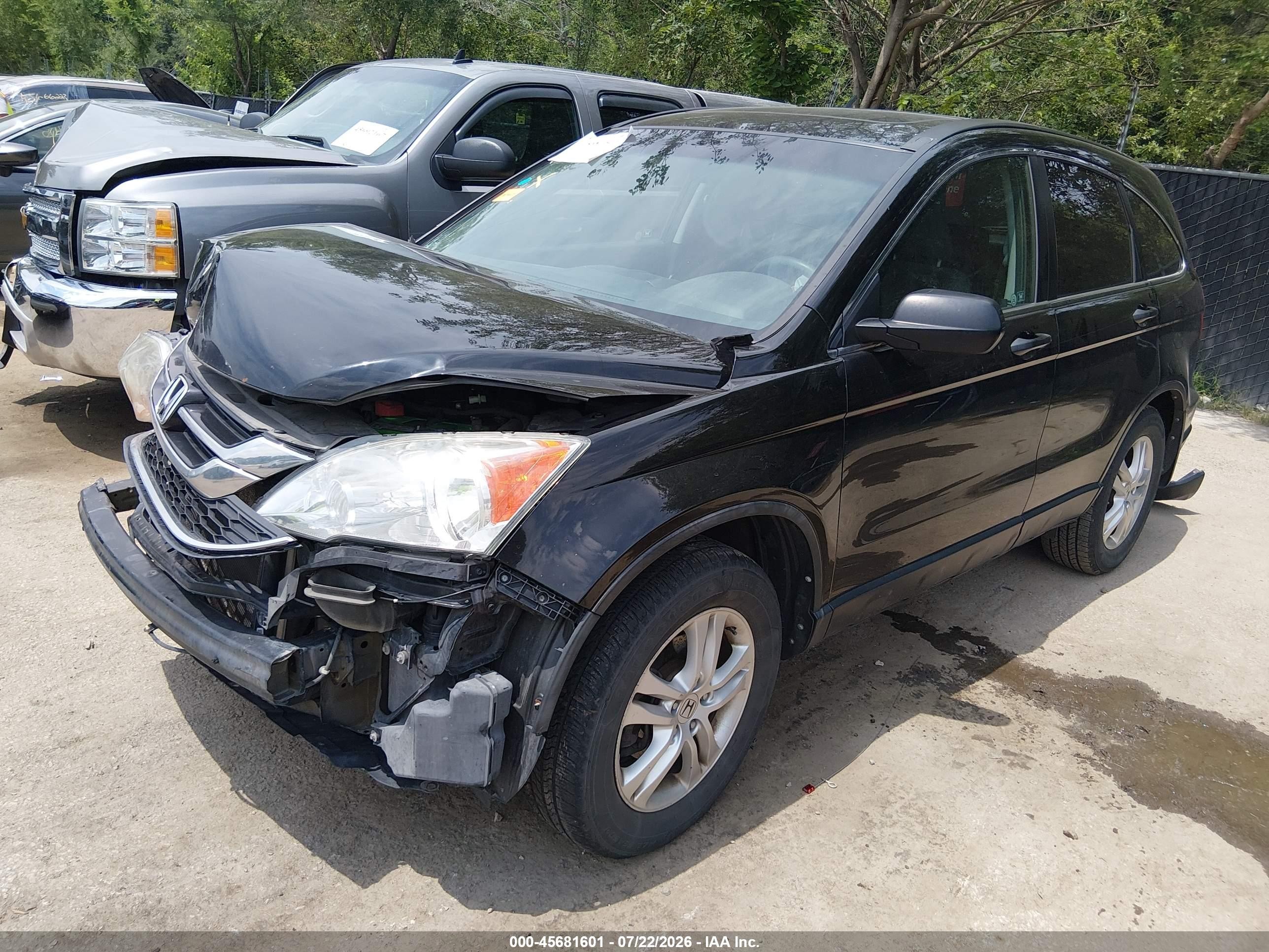2010 Honda Cr-v Ex Black vin: 5J6RE4H51AL090673