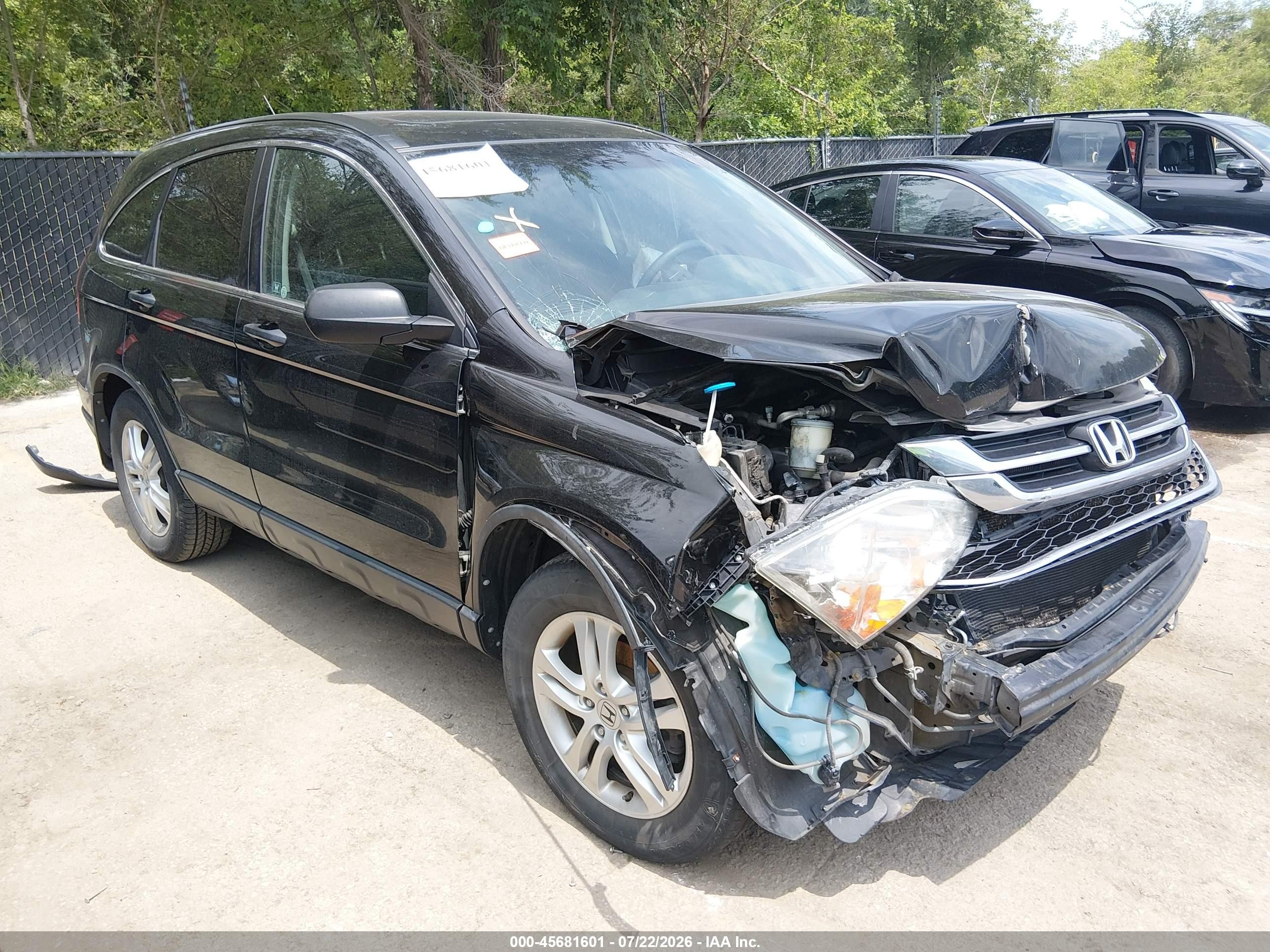 2010 Honda Cr-v Ex Black vin: 5J6RE4H51AL090673