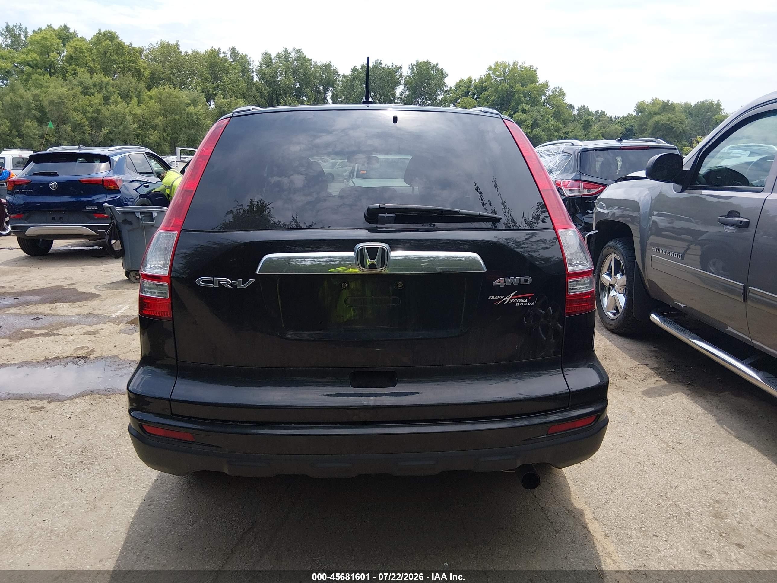 2010 Honda Cr-v Ex Black vin: 5J6RE4H51AL090673