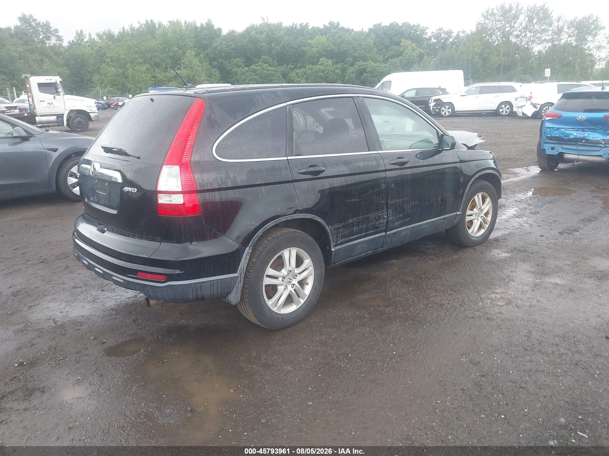 2011 Honda Cr-v Ex Black vin: 5J6RE4H51BL015201