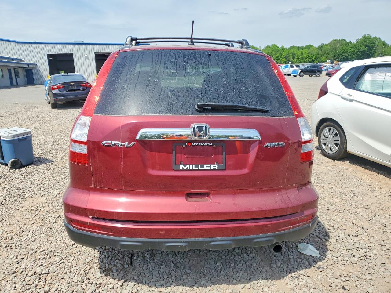 2011 Honda Cr-v Ex Red vin: 5J6RE4H51BL055567