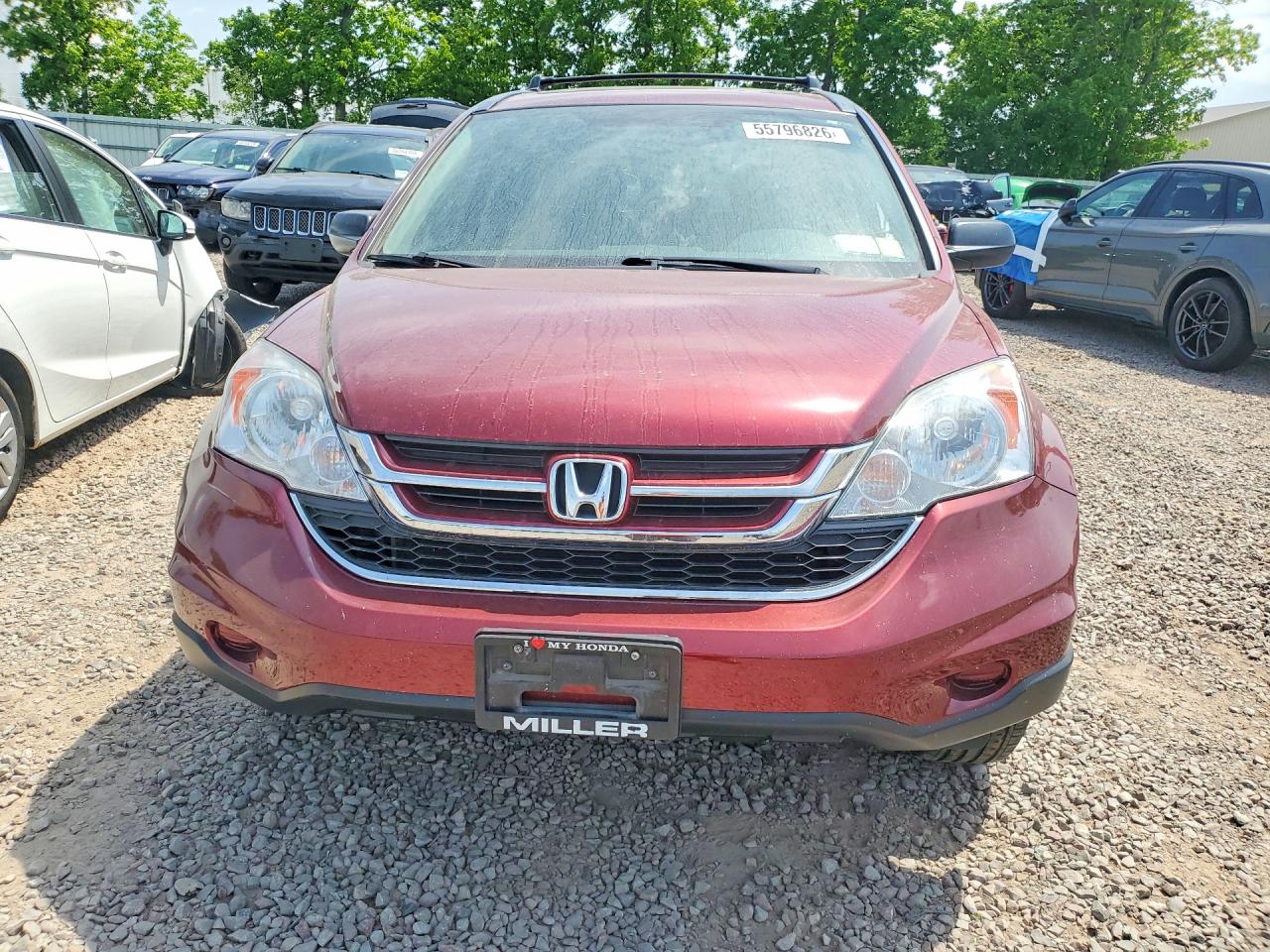 2011 Honda Cr-v Ex Red vin: 5J6RE4H51BL055567