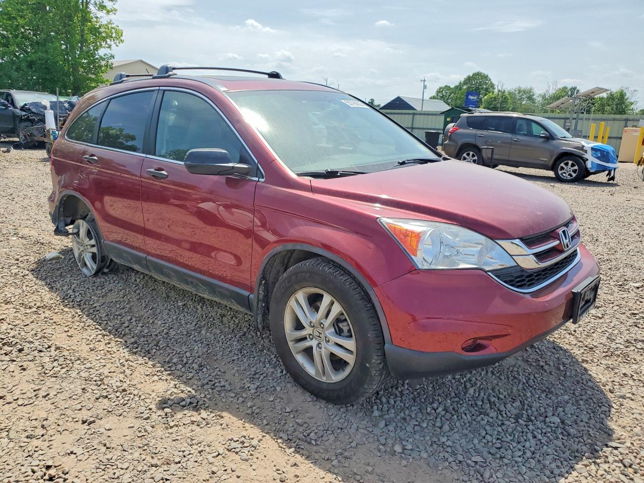 2011 Honda Cr-v Ex Red vin: 5J6RE4H51BL055567