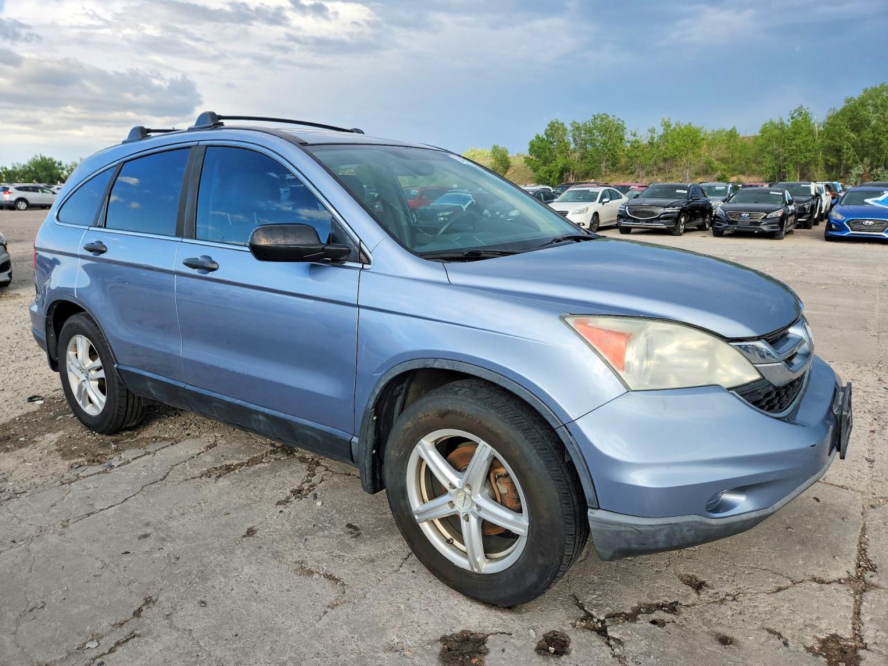 2011 Honda Cr-v Ex Blue vin: 5J6RE4H51BL097110