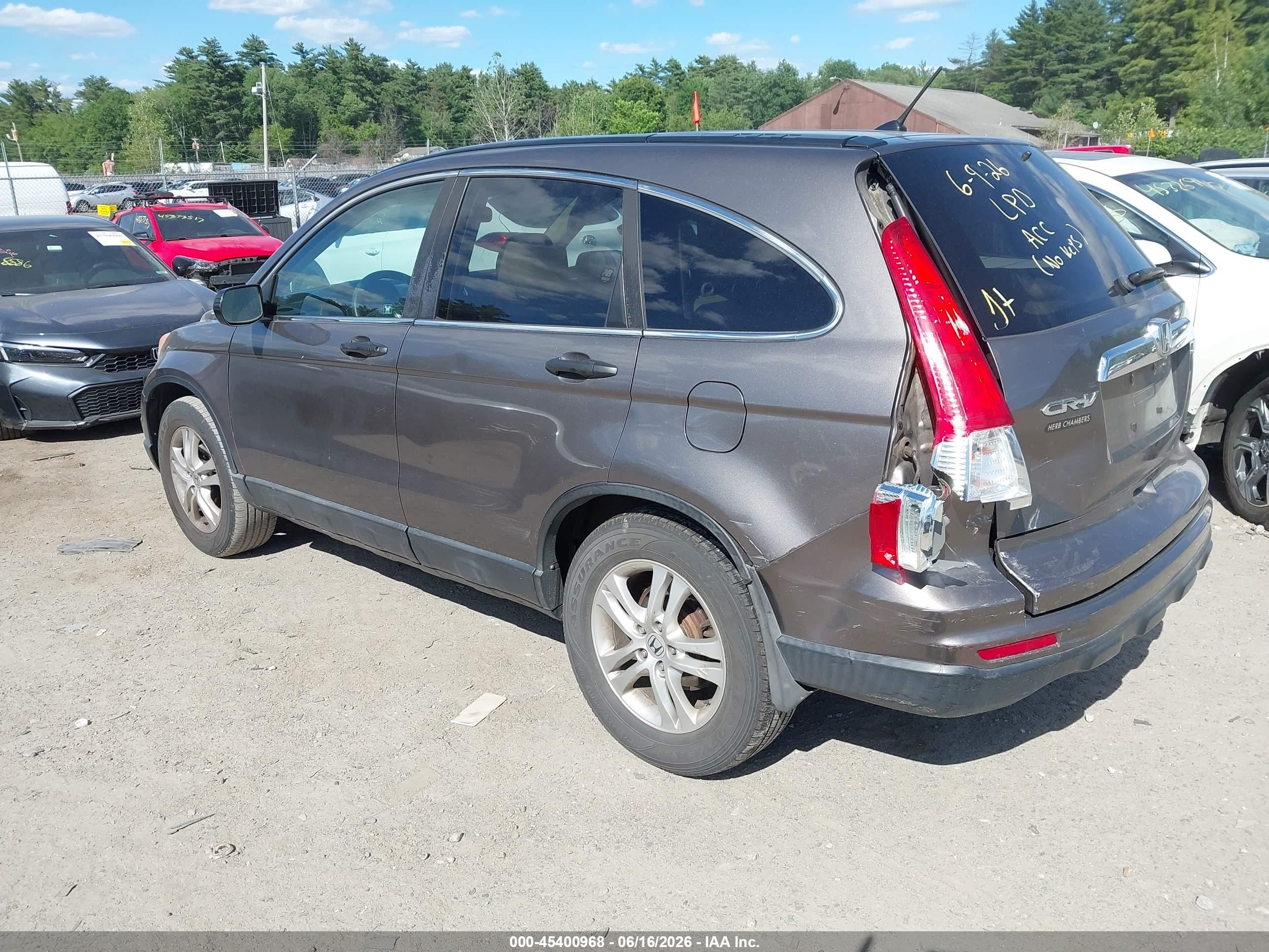 2010 Honda Cr-v Ex Gray vin: 5J6RE4H52AL033320
