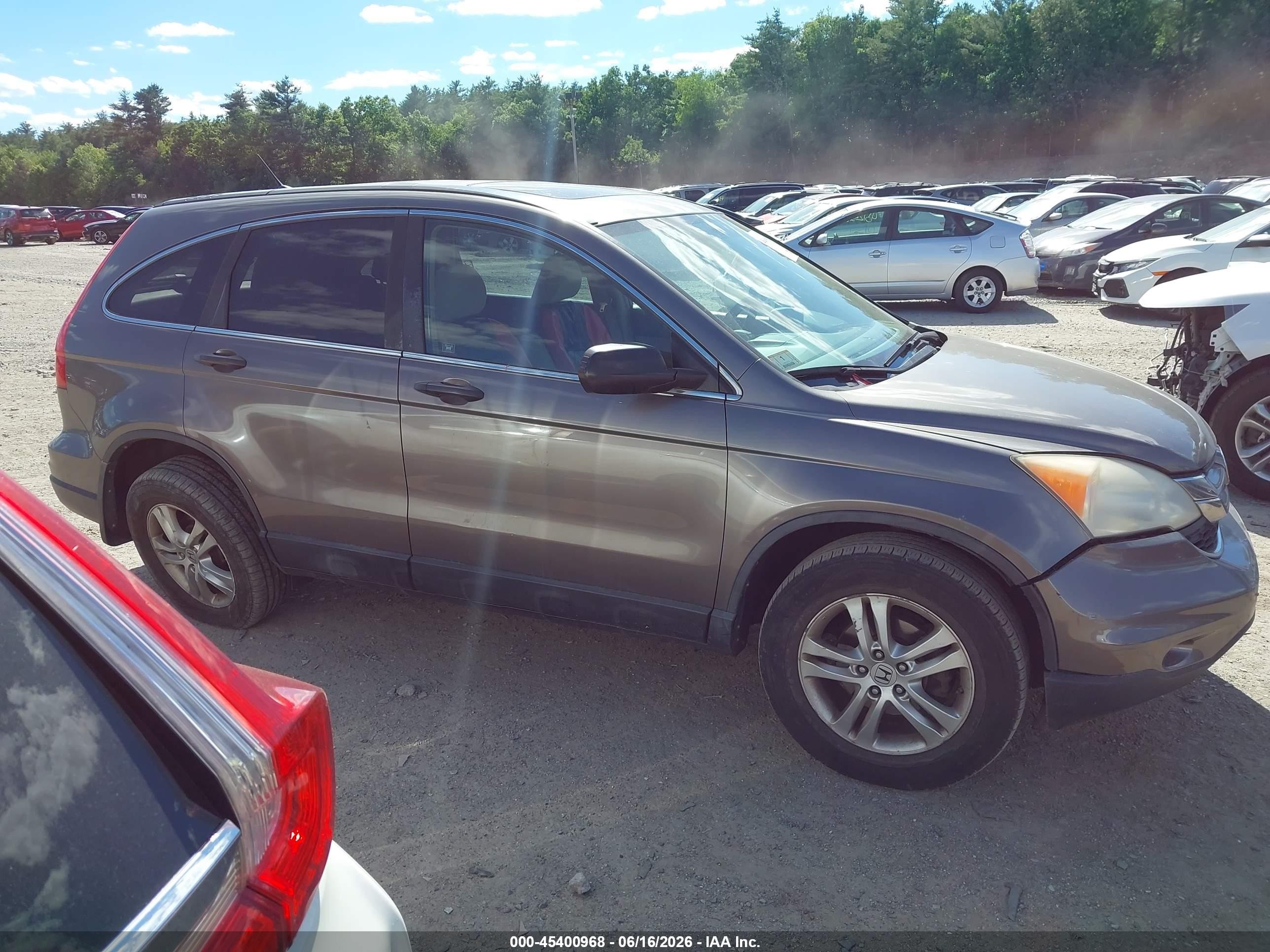 2010 Honda Cr-v Ex Gray vin: 5J6RE4H52AL033320