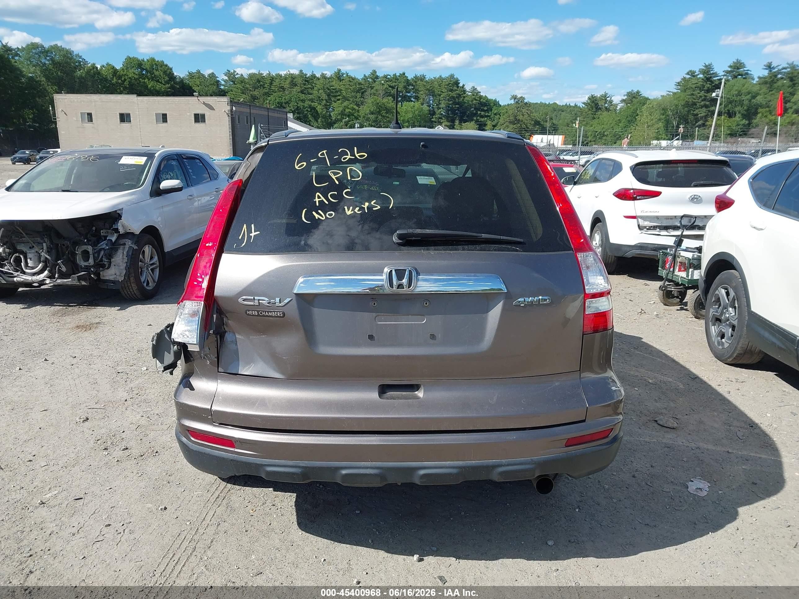 2010 Honda Cr-v Ex Gray vin: 5J6RE4H52AL033320